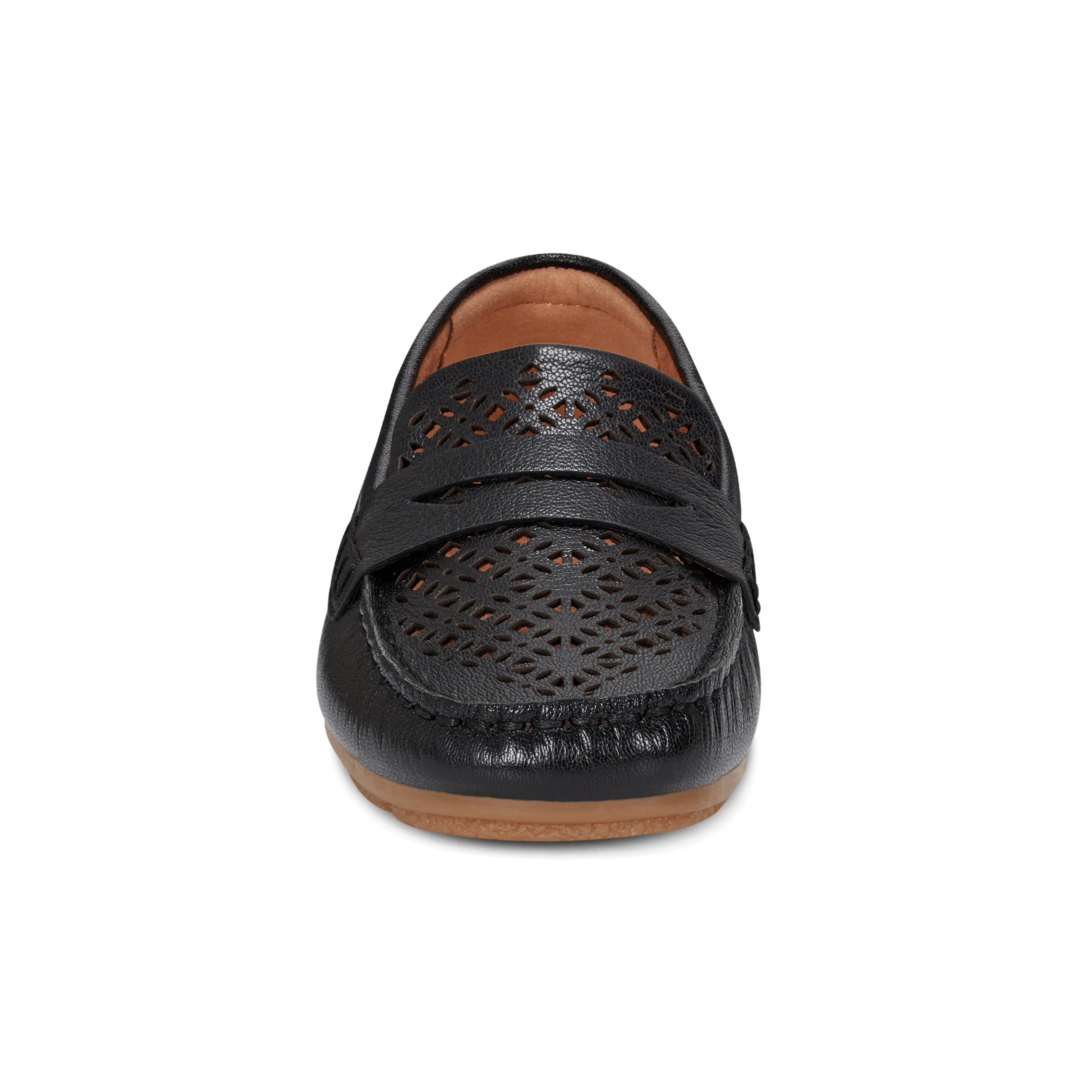 Fire Red Remi Almond Toe Slip-on Casual Flat Loafers