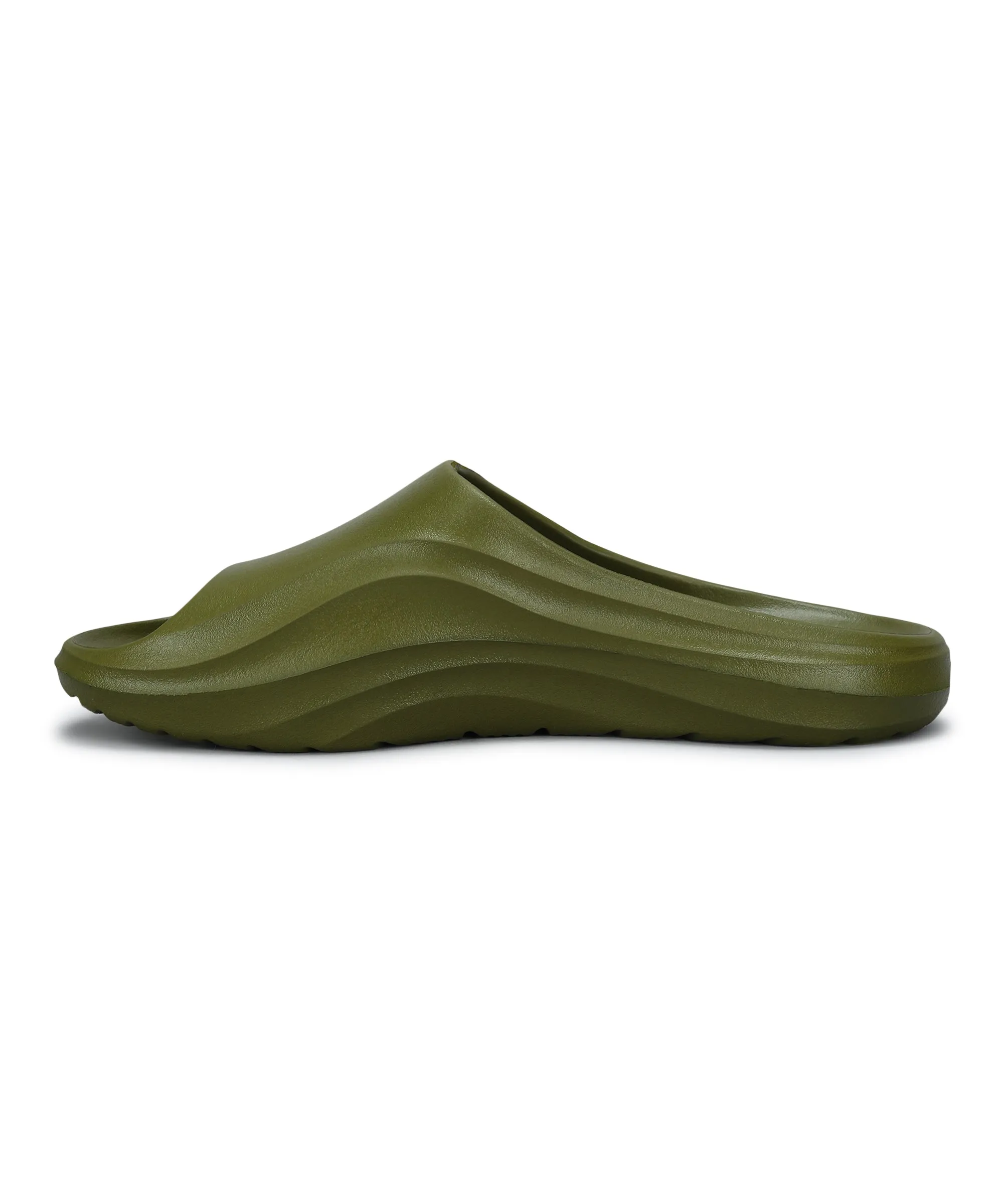 Flexible Use Soft Relaxation Paragon EVK10926G Men's Waterproof Green Sliders with Comfortable Sole