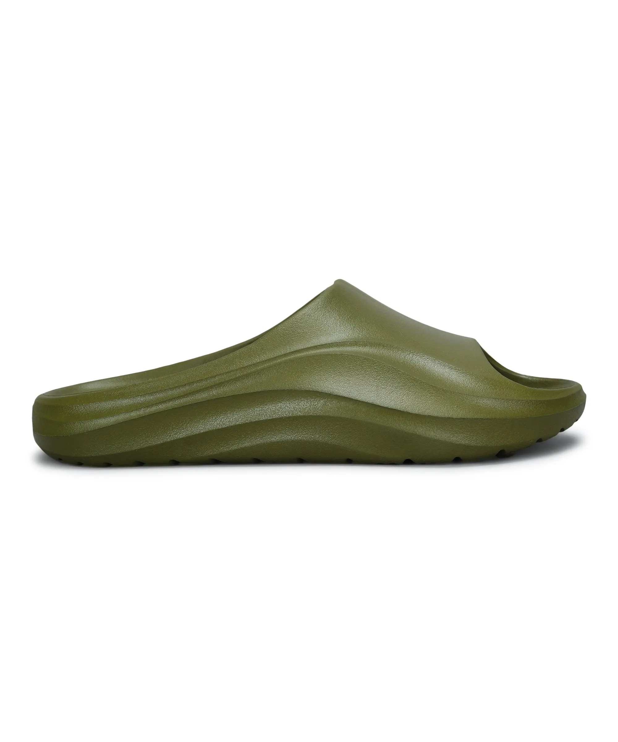 Paragon EVK10926G Men's Waterproof Green Sliders with Comfortable Sole Compact Size Athletic Design