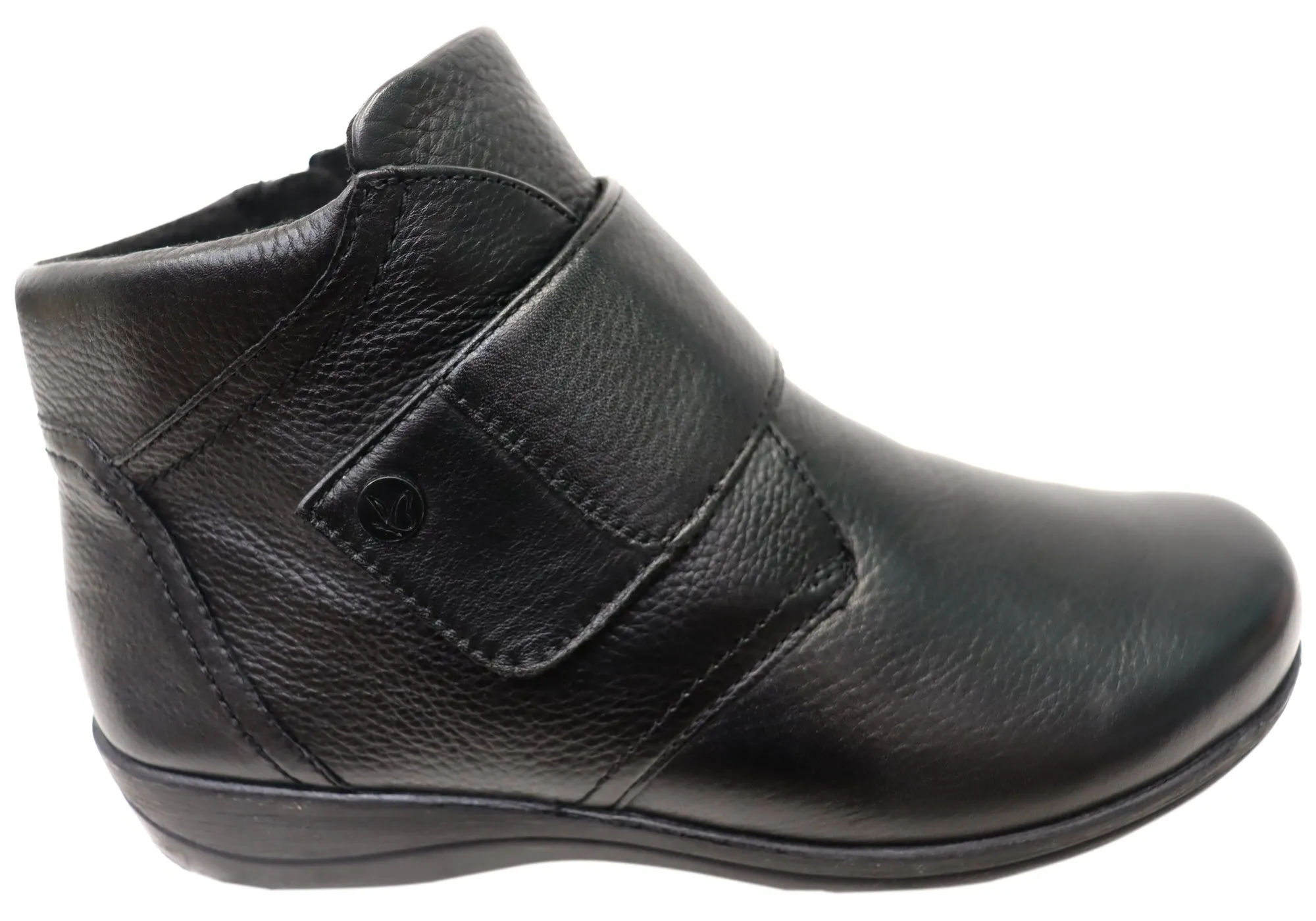 Breathable Uppers Seamless Comfort Rough Trail Hiker Caprice Nessie Womens Extra Wide Leather Adjustable Strap Ankle Boots