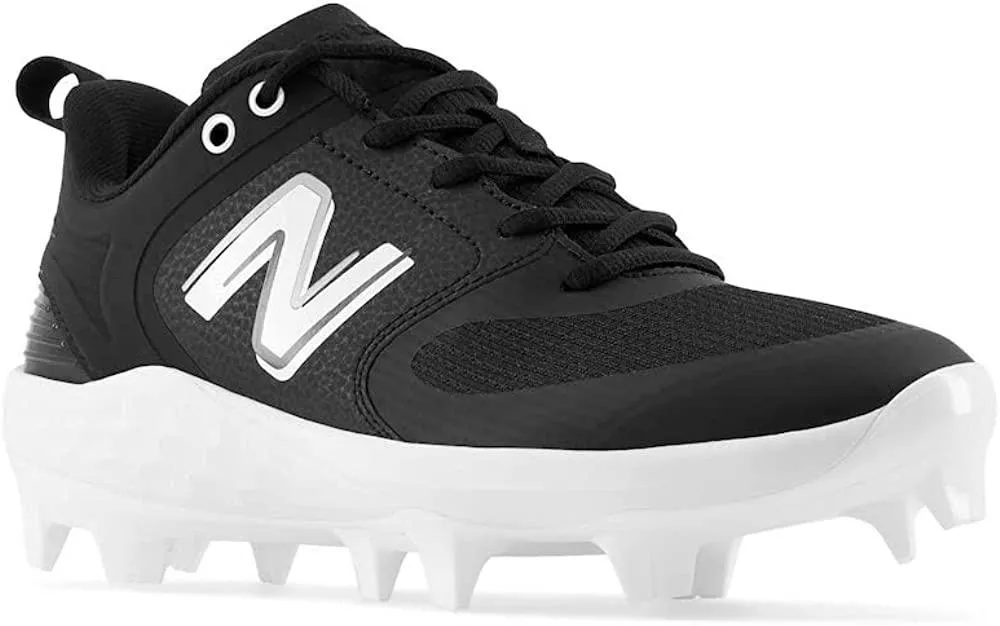 Safe Land Valley Run New Balance Women's Fresh Foam Velo V3 Molded Softball Cleats - Black with White - SPVELOK3