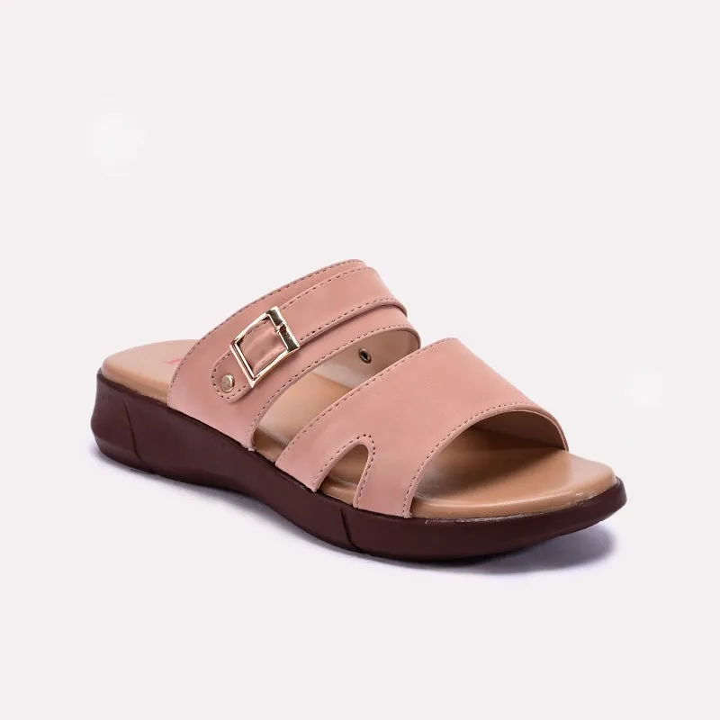 Pink Casual Slippers 0413145 Sweat Resistant Indoor Fitness