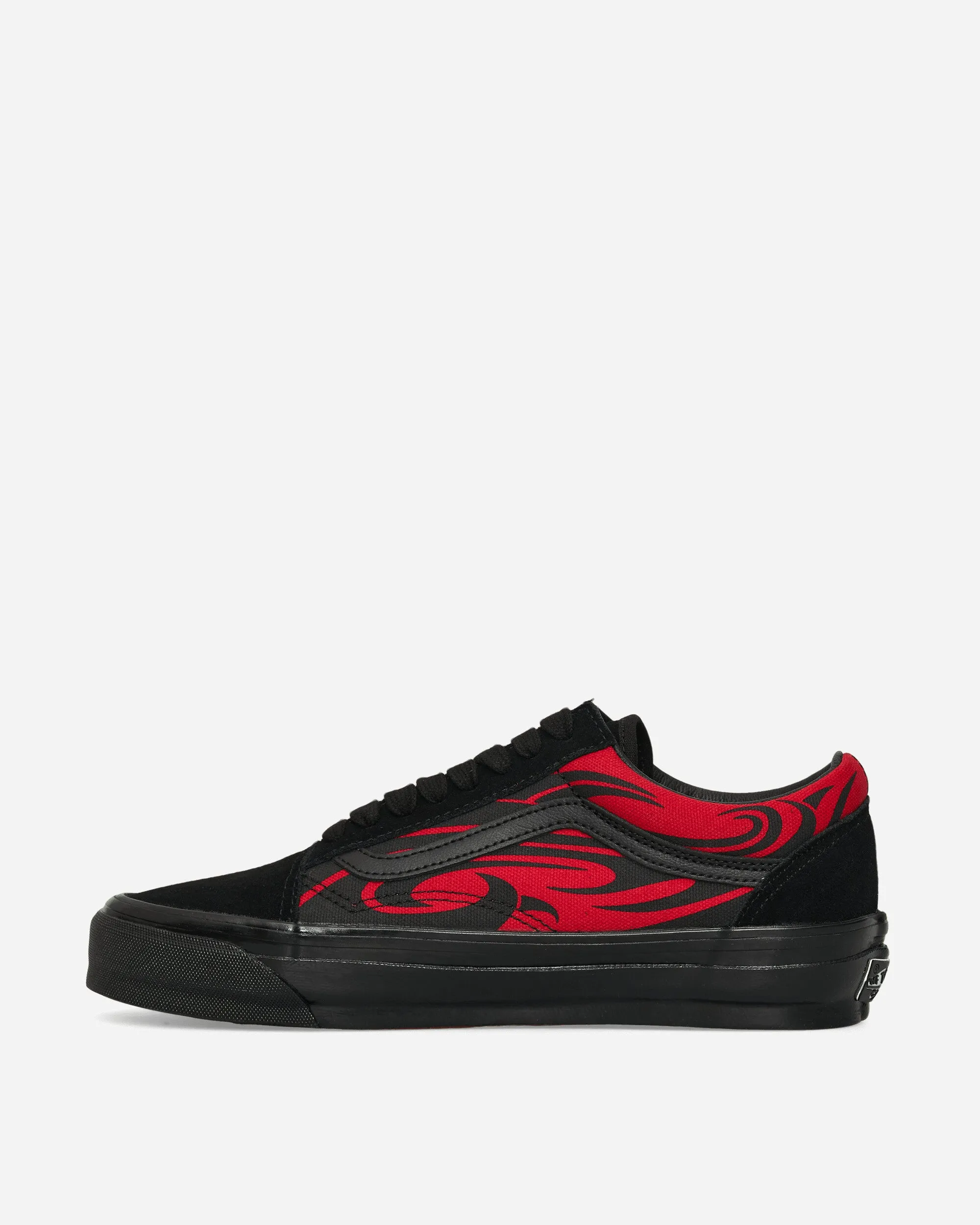 Summer Base Ventilated Mesh Sunny Walks Premium Old Skool Y2K Flame Sneakers Black / Red