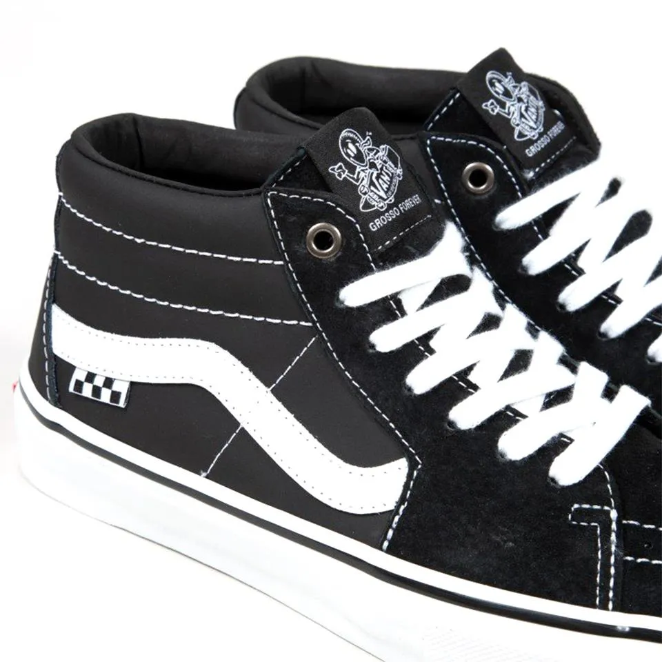 Comfort Slope Vans Skate Grosso Mid - Black/White/Emo Leather
