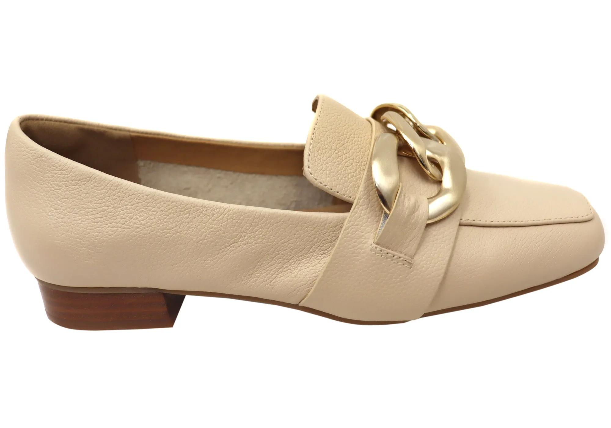 Comfy Pair Leap Step Hush Puppies Sevilla Womens Comfortable Leather Shoes
