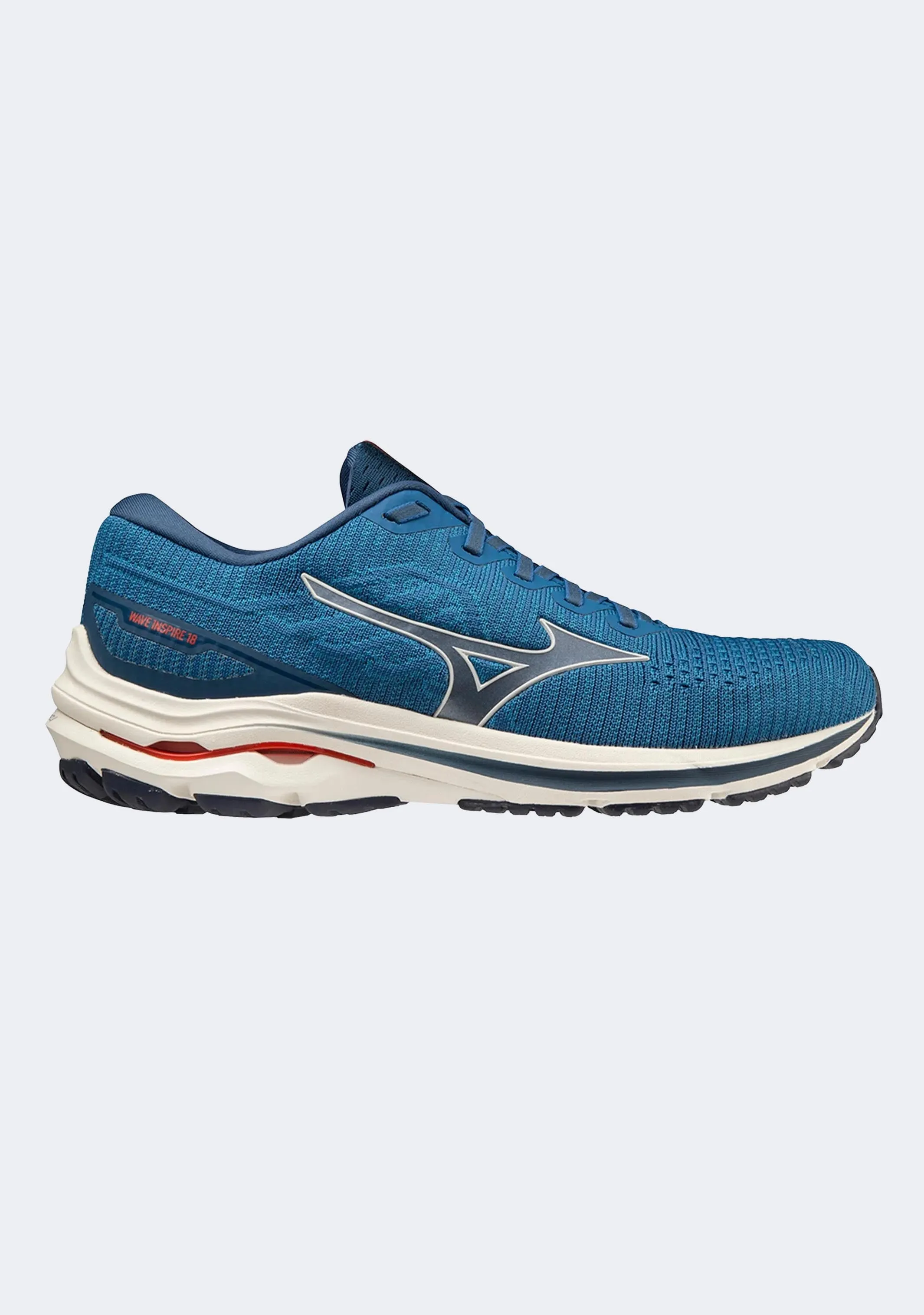 Mizuno Men's Wave Inspire 18 Waveknit Anti Slip Tread Pattern Responsive Ride Experience
