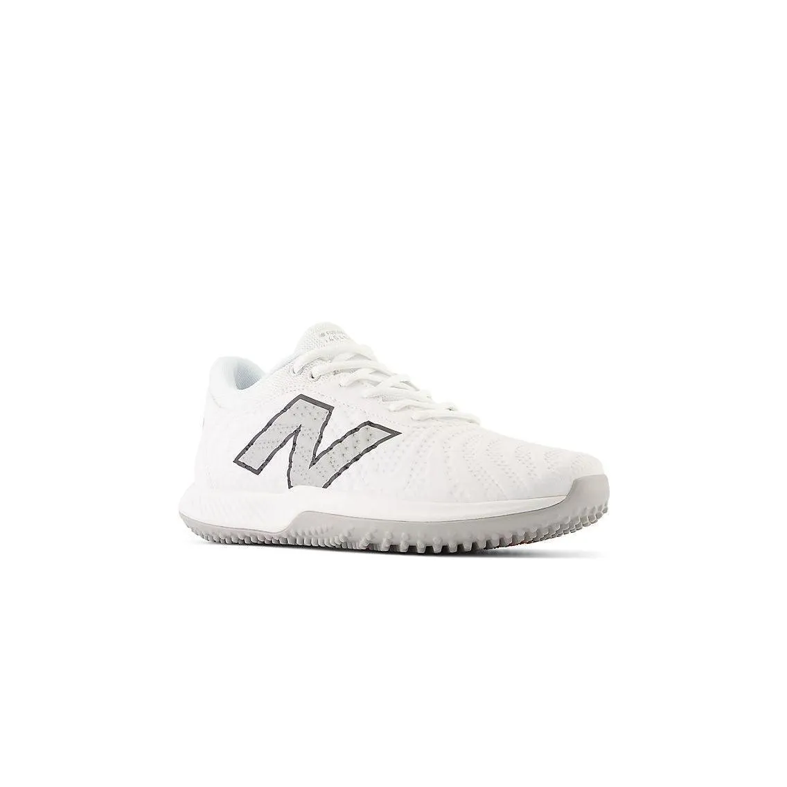 Trend Glow Grip Hold New Balance Men's FuelCell 4040 V7 Turf Baseball Shoes - Optic White / Raincloud - T4040SW7