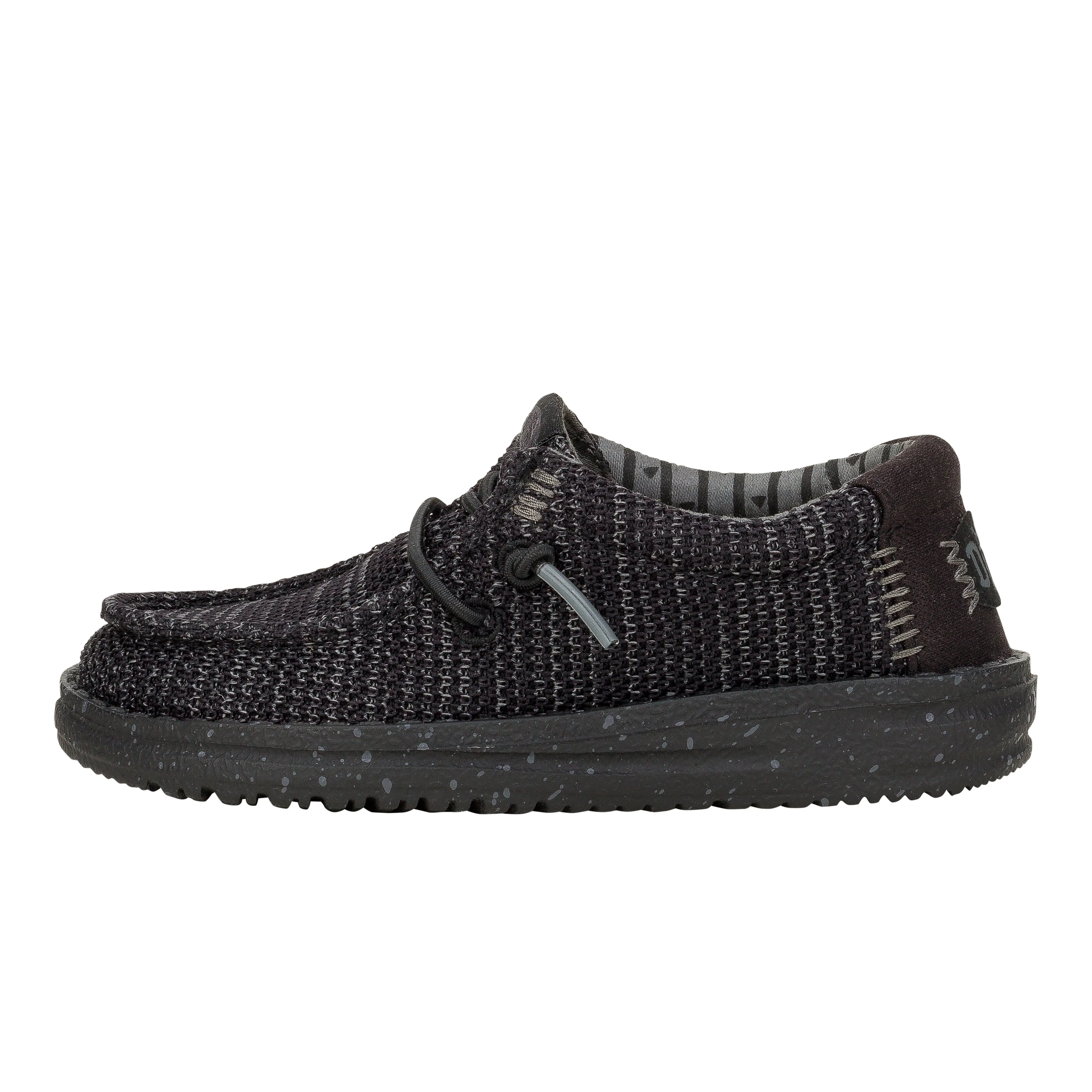 Wally Toddler Stretch Mesh - Black/Black Collapsible Heel Dual Layer Foam