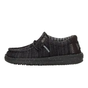 Wally Toddler Stretch Mesh - Black/Black Collapsible Heel Dual Layer Foam