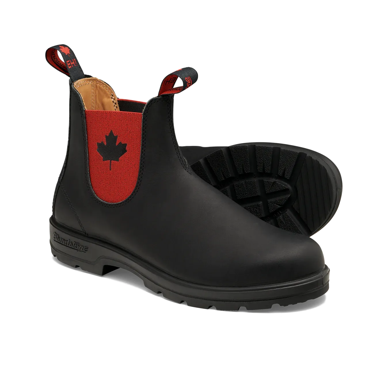 Photo Glam Blundstone Eh! Boot Black w/Red Elastic - 1474