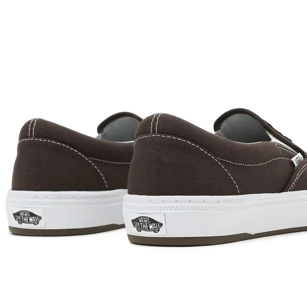 Quick Drying Travel Enthusiasts Vans BMX Slip-On - Dakota Roche Brown/White