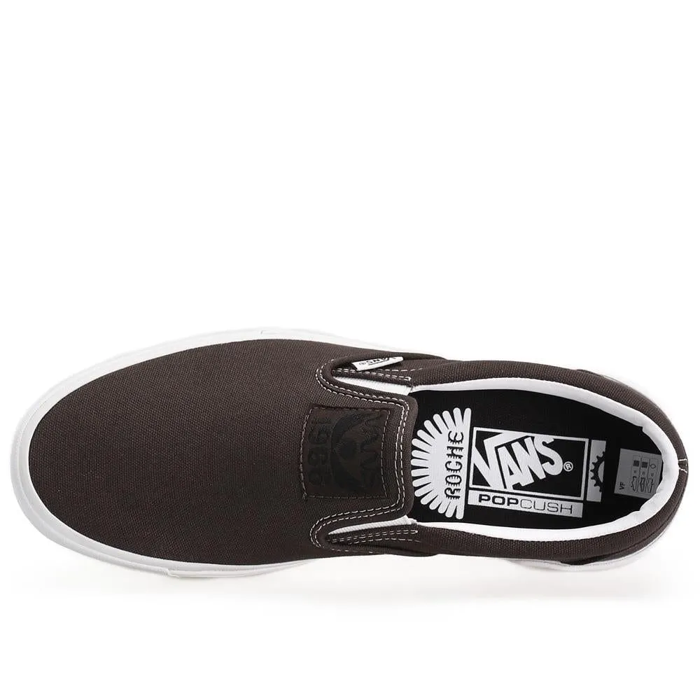 Long Walk Vans BMX Slip-On - Dakota Roche Brown/White