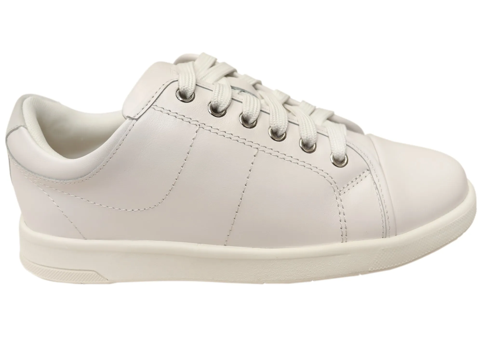 Multi-Functional Microfiber Lining Florsheim Womens Comfortable Leather Crossover Cap Cap Toe Sneakers