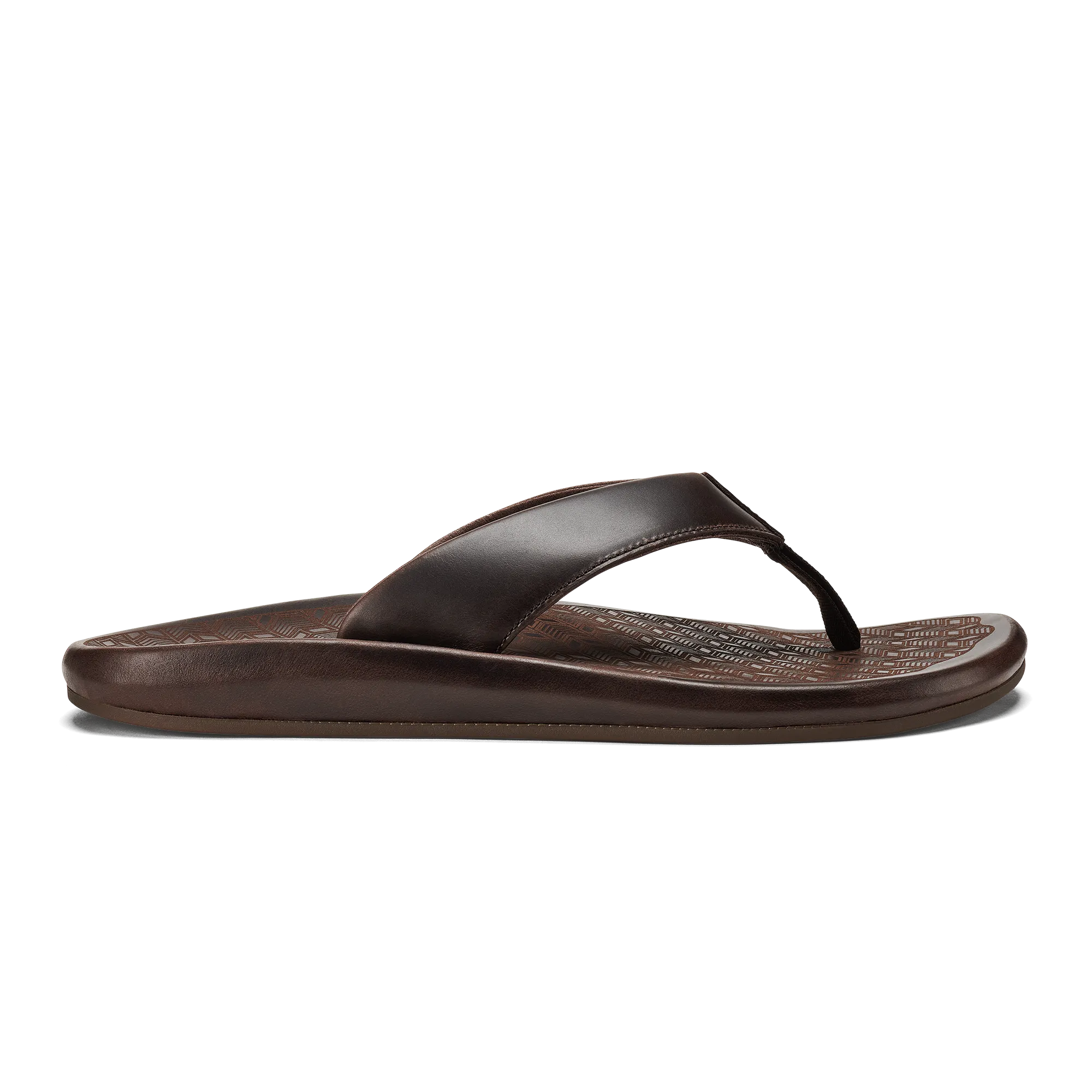 ??Ilikai - Dark Wood Comfortable Footwear for Summer Summer Flip-flops