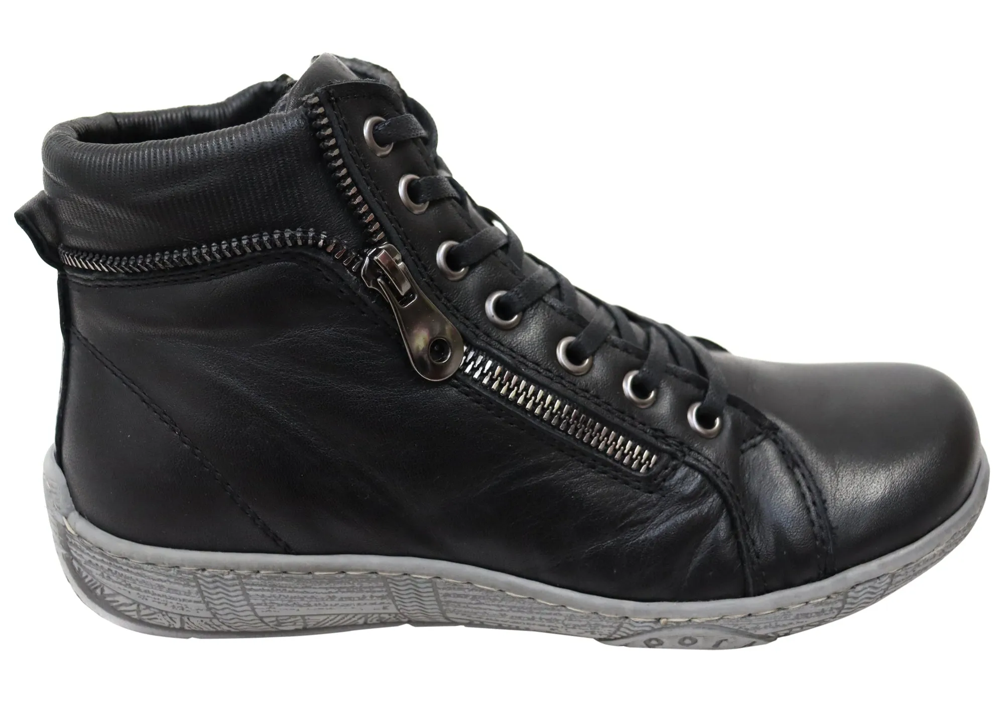 Quick Move Orizonte Zoni Womens European Comfortable Leather Ankle Boots