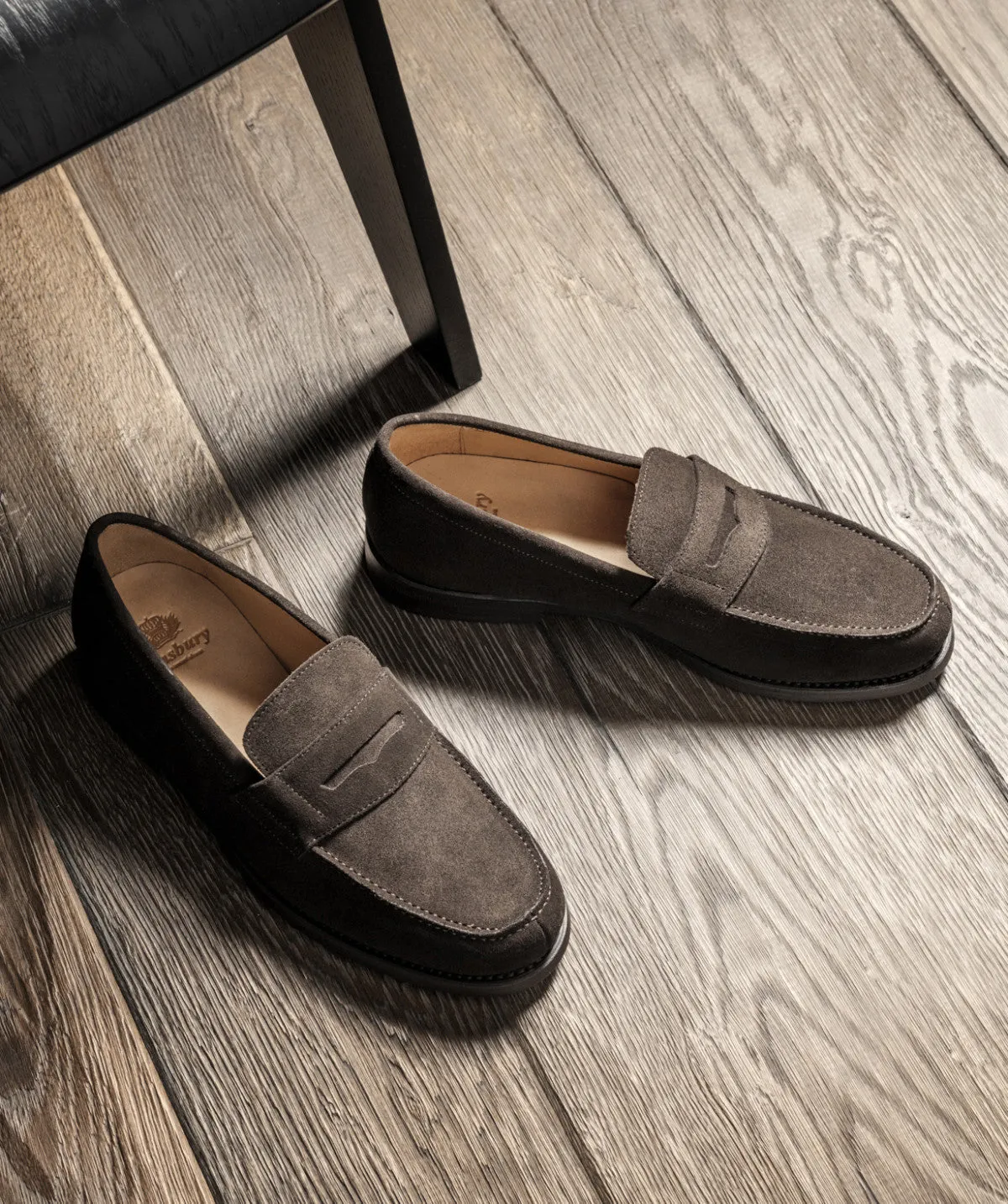Exclusive Banquet Mocassin COLLEGE 1986 Daim Marron