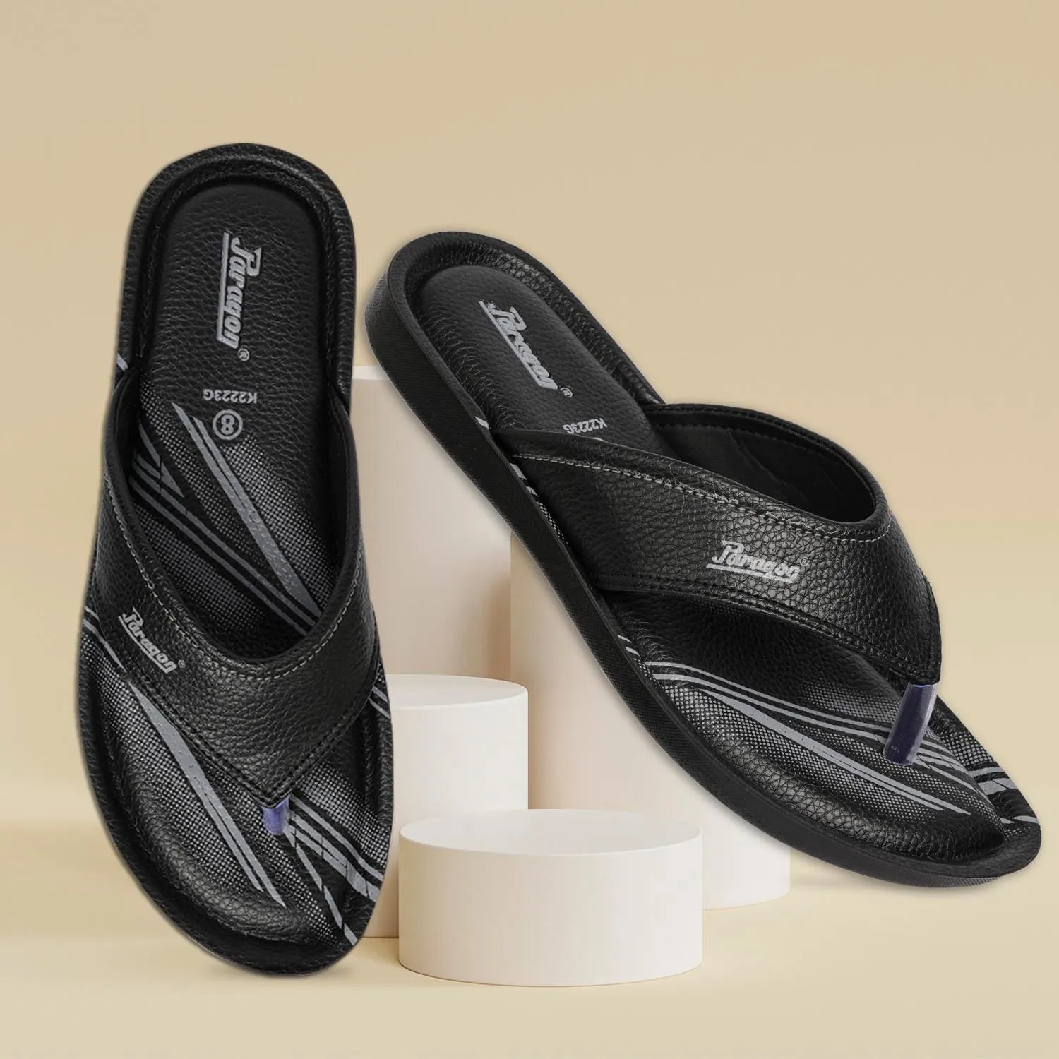 Paragon PUK2223G Men Stylish Sandals | Comfortable Sandals for Daily Outdoor Use | Casual Formal Sandals with Cushioned Soles Slip-On Versatility Summer Vibe