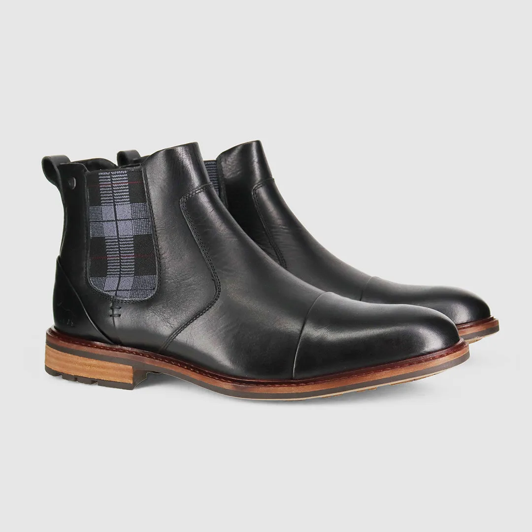 Outdoor Tested Mud Resistant Night Travel Fargo Chelsea Boots Black