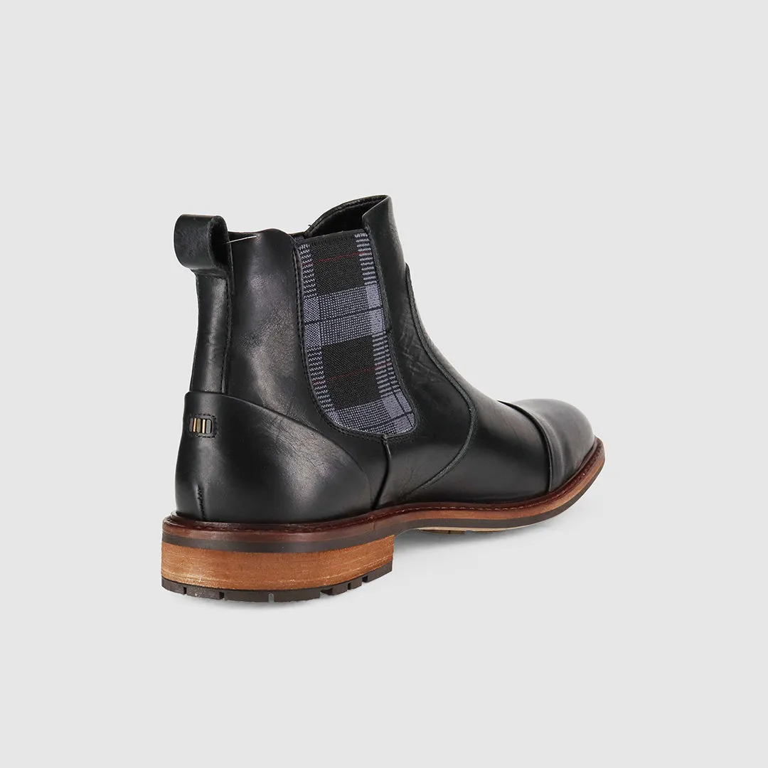 Fargo Chelsea Boots Black Low Profile breath easy