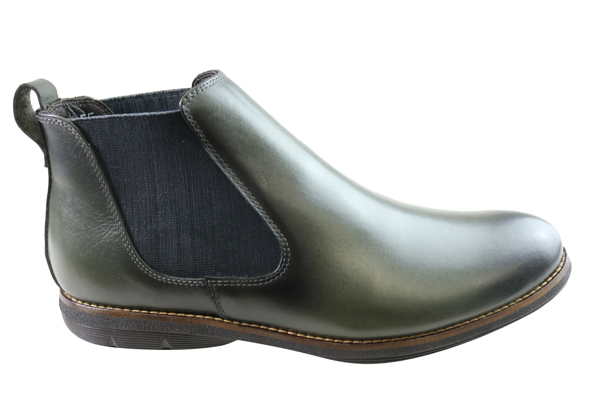 Stable Support Cold Climate Hiking Savelli Hans Mens Comfort Leather Chelsea Dress Boots Made In Brazil