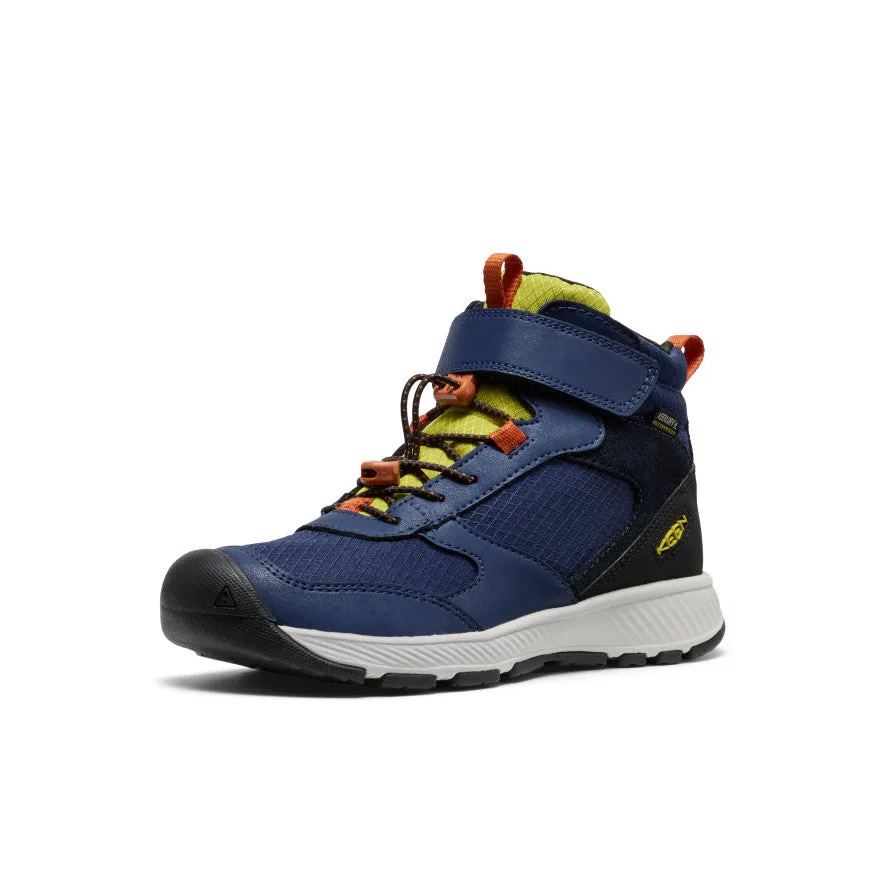 Smart Look Rugged Built Urban Traveler Big Kids' Skua Waterproof Boot  |  Naval Academy/Rogue Green
