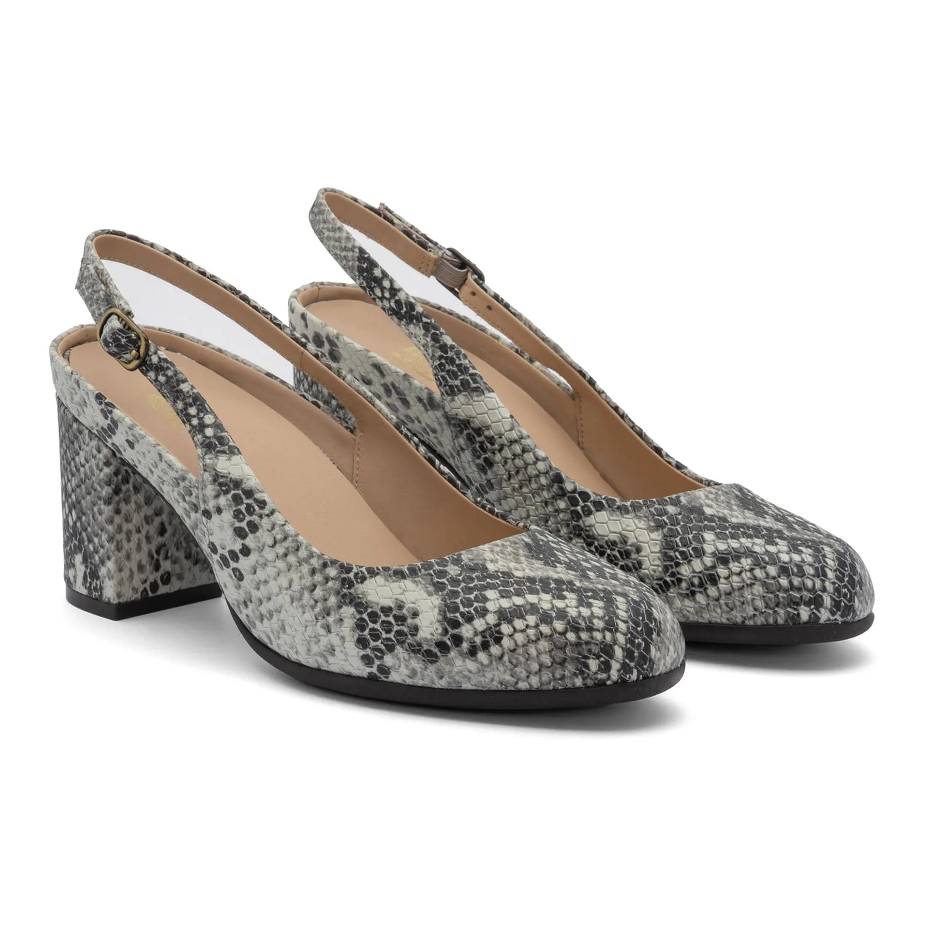 Stacked Heel Yacht Party Tempo Slingback Metatarsal
