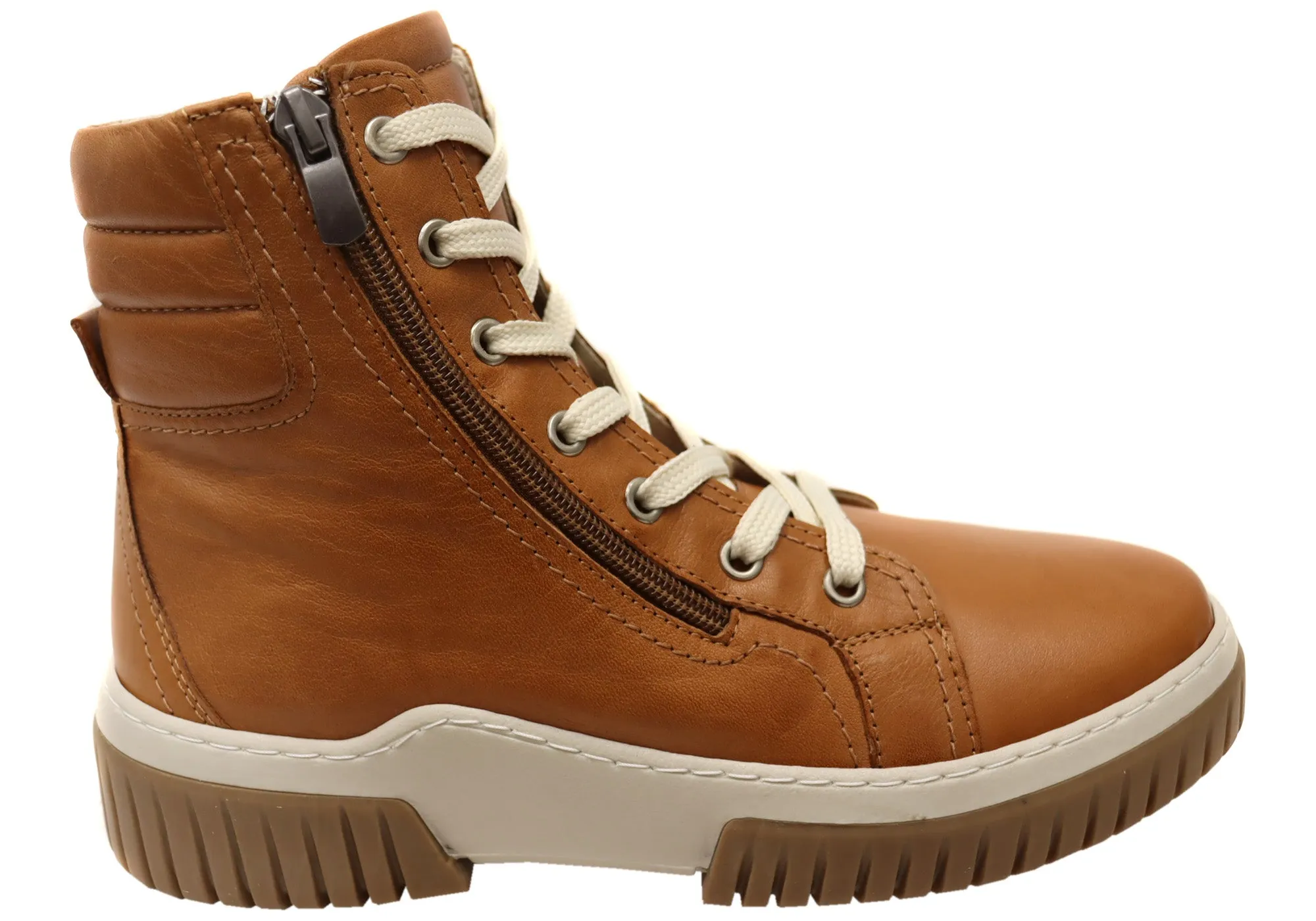 Cabello Comfort Petra Womens European Comfortable Leather Boots Low Ankle Style Street Cool