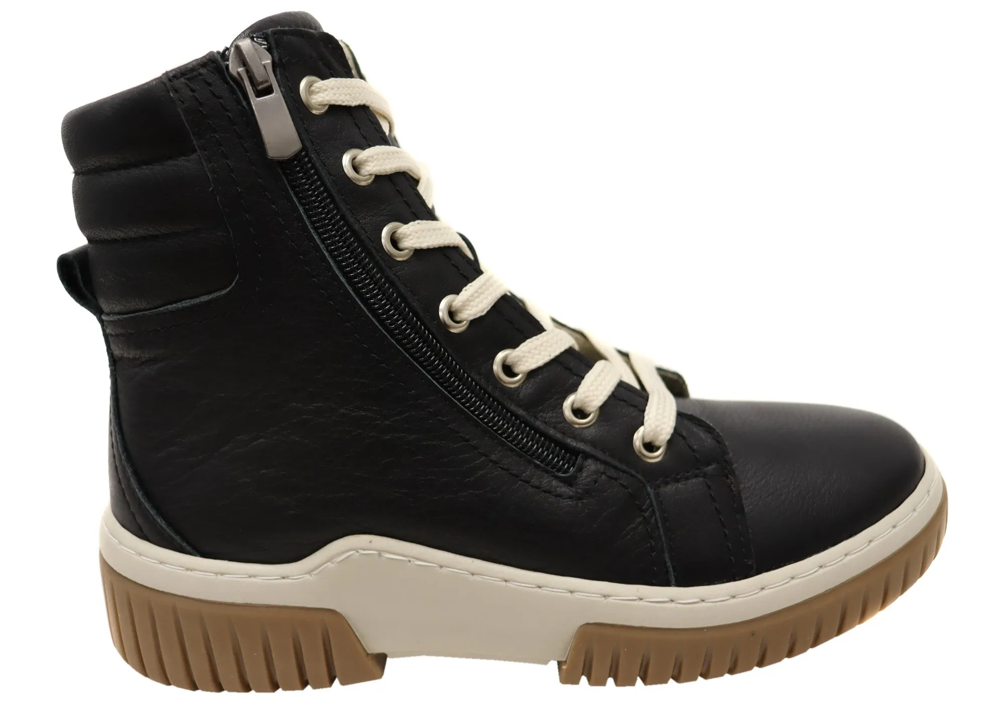 Rough Ground Cabello Comfort Petra Womens European Comfortable Leather Boots