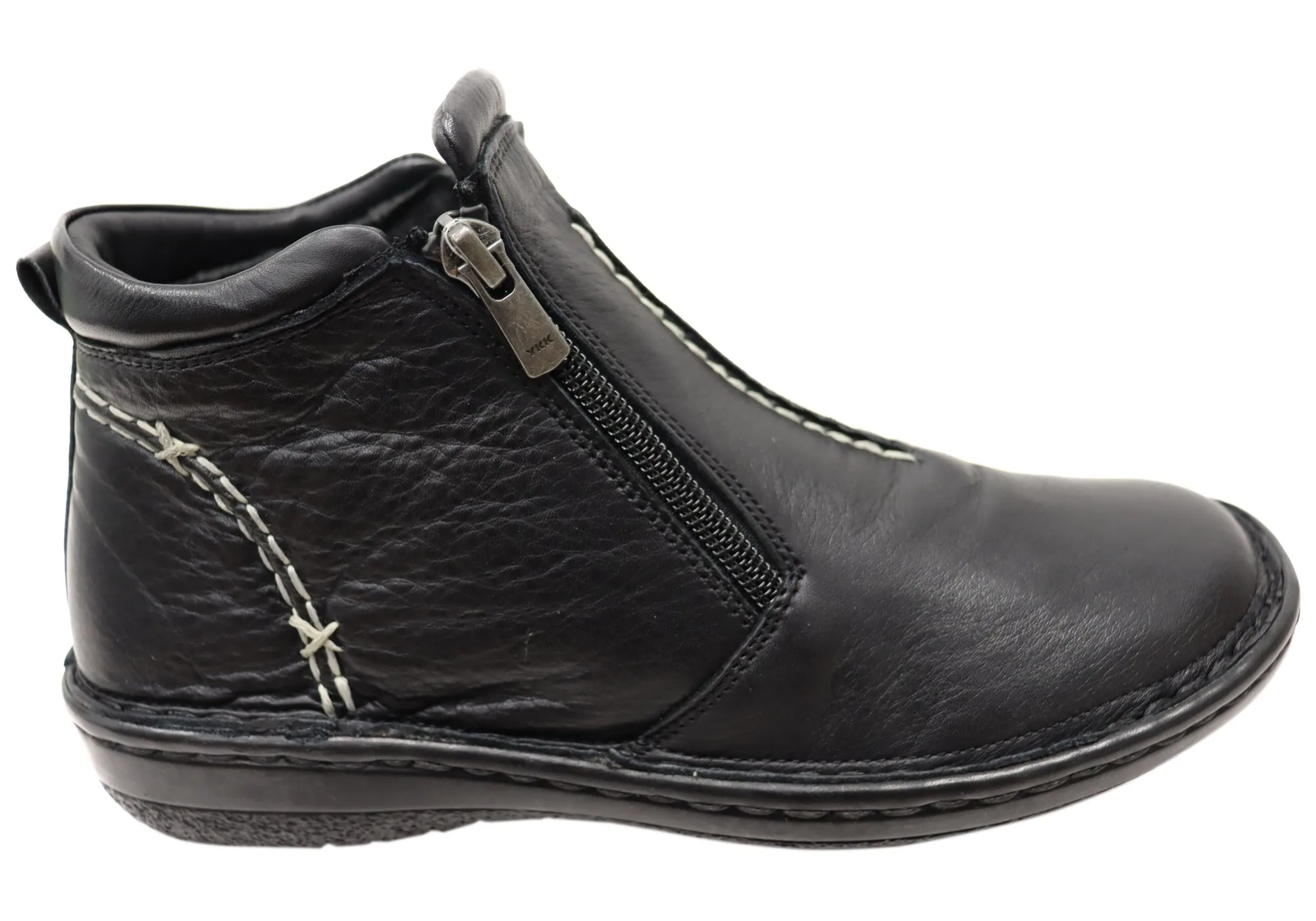 Sturdy Orizonte Luna Womens European Comfort Leather Ankle Boots