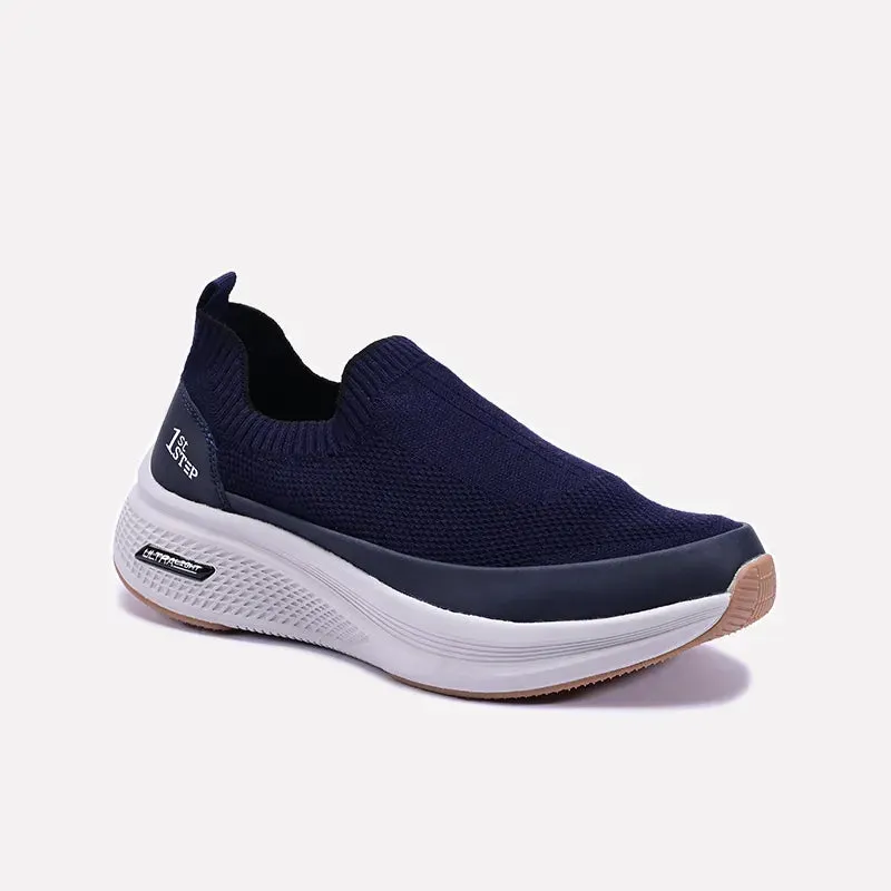 Sprint Blue Slip On Sneakers 0120506 Lifestyle Mode Breathable Ventilation