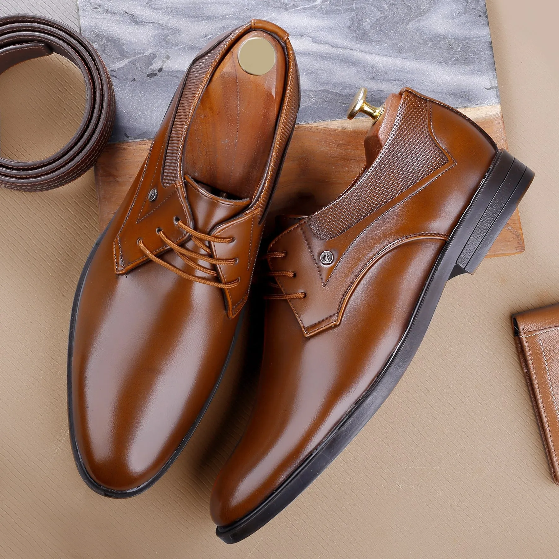 Bacca Bucci RICHMOND Formal Shoes with Superior Comfort | All Day Wear Office Or Party Lace-up Shoes Metro Step
