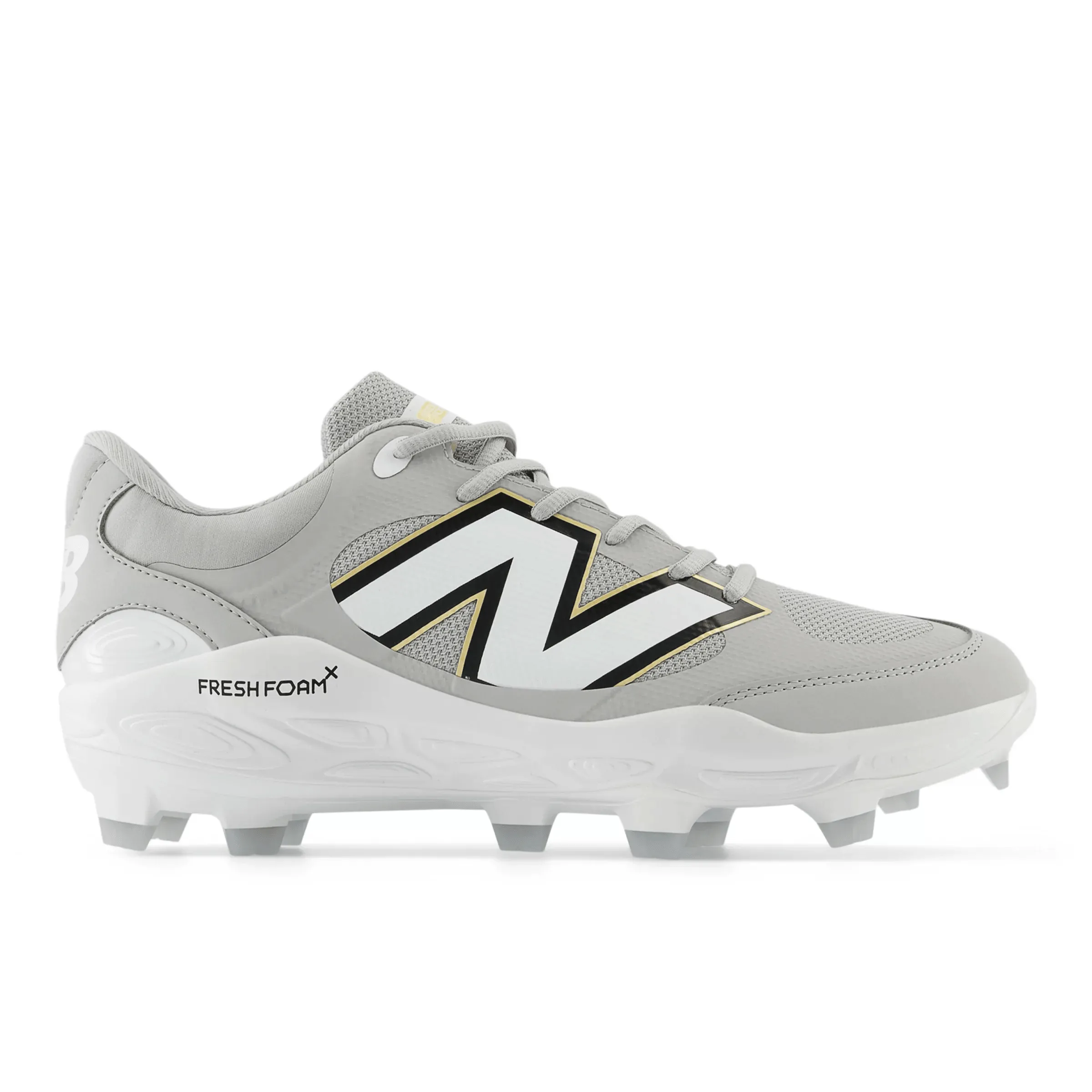 Narrow Fit New Balance Men's Fresh Foam 3000 v7 Molded Baseball Cleats - Raincloud - PL3000G7