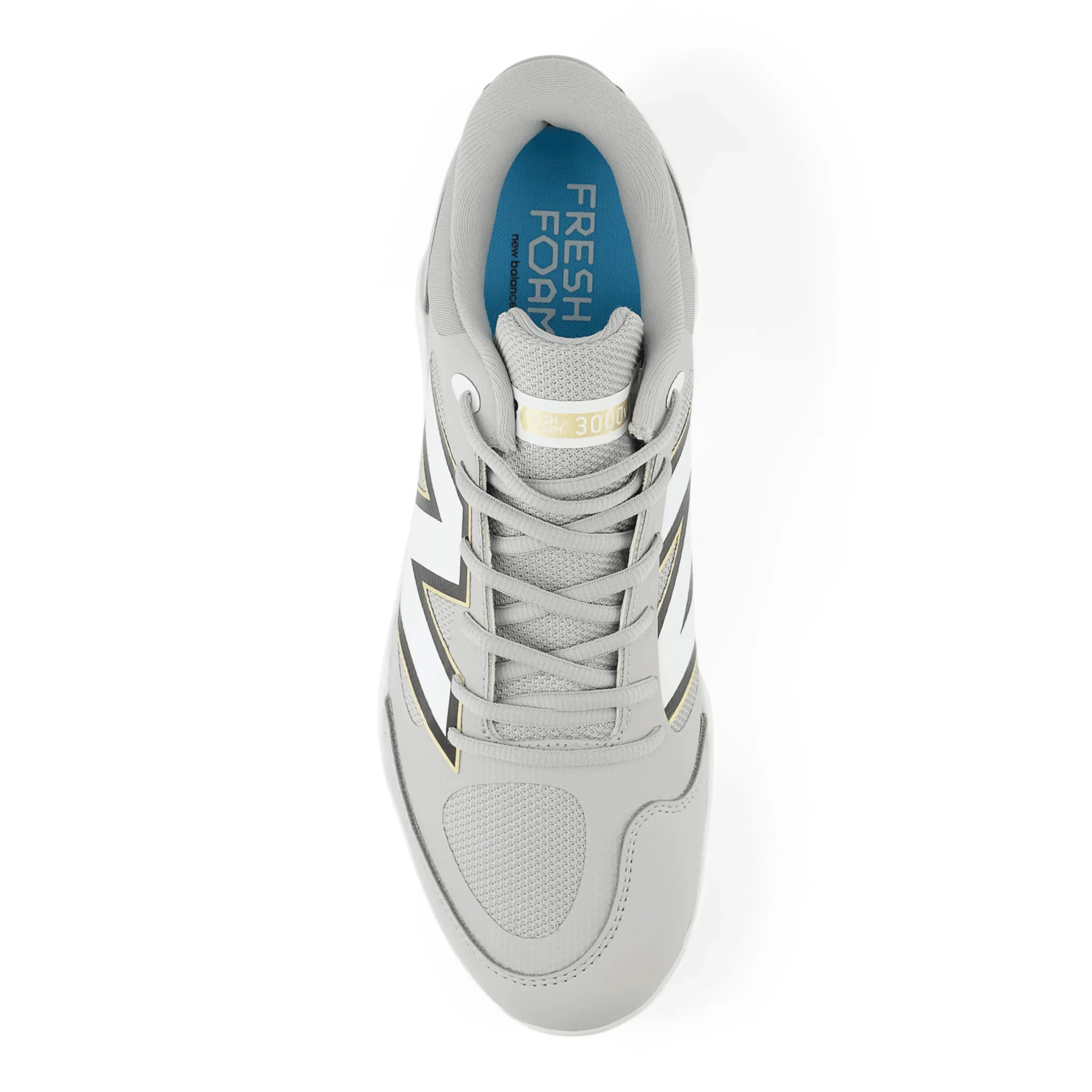 Dry Base Cool Pop New Balance Men's Fresh Foam 3000 v7 Molded Baseball Cleats - Raincloud - PL3000G7