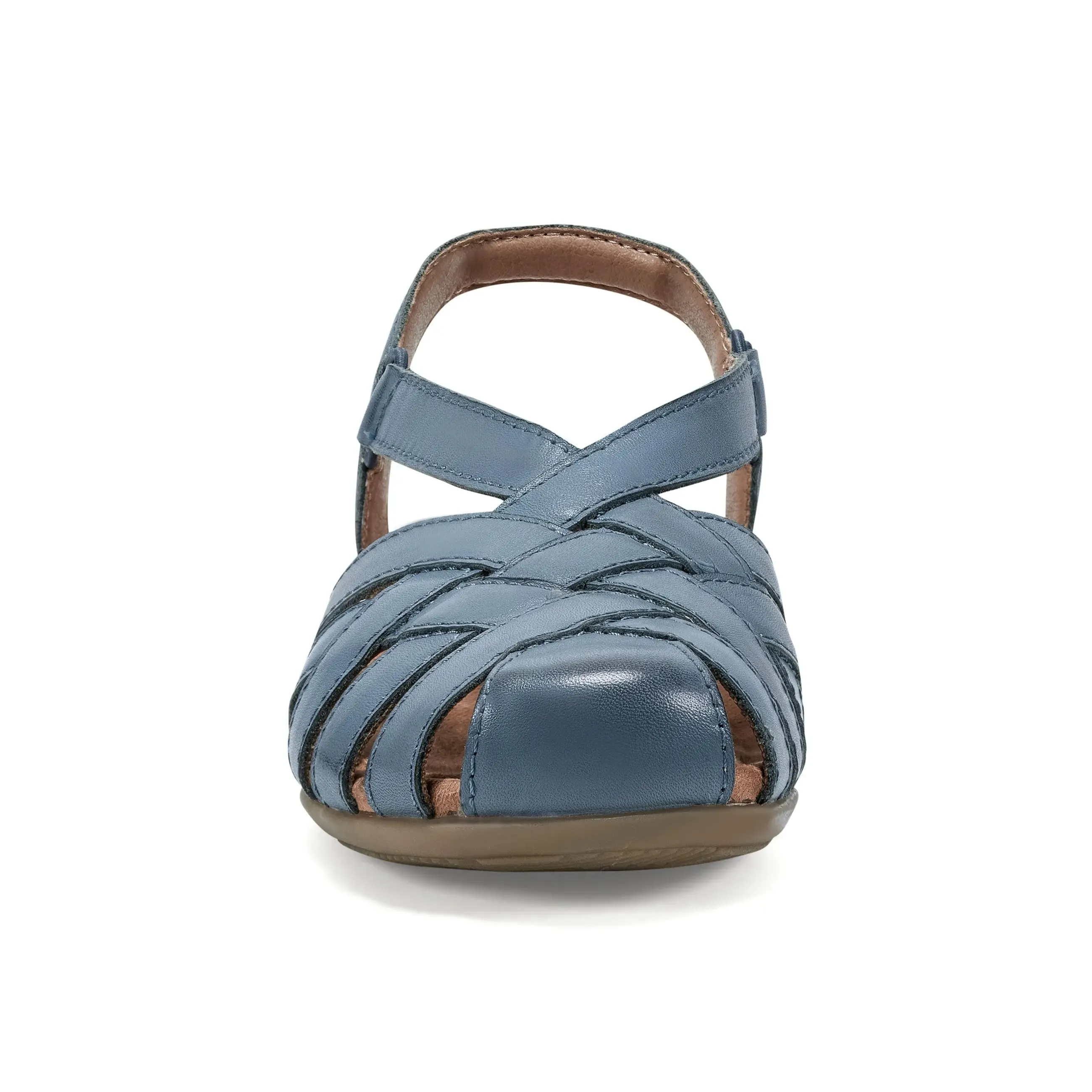 Media Pop Ventilated Design Berri Woven Casual Round Toe Slip-on Sandals