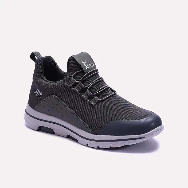 Reinforced Arch Bridge Gray Walking Sneakers 0120534