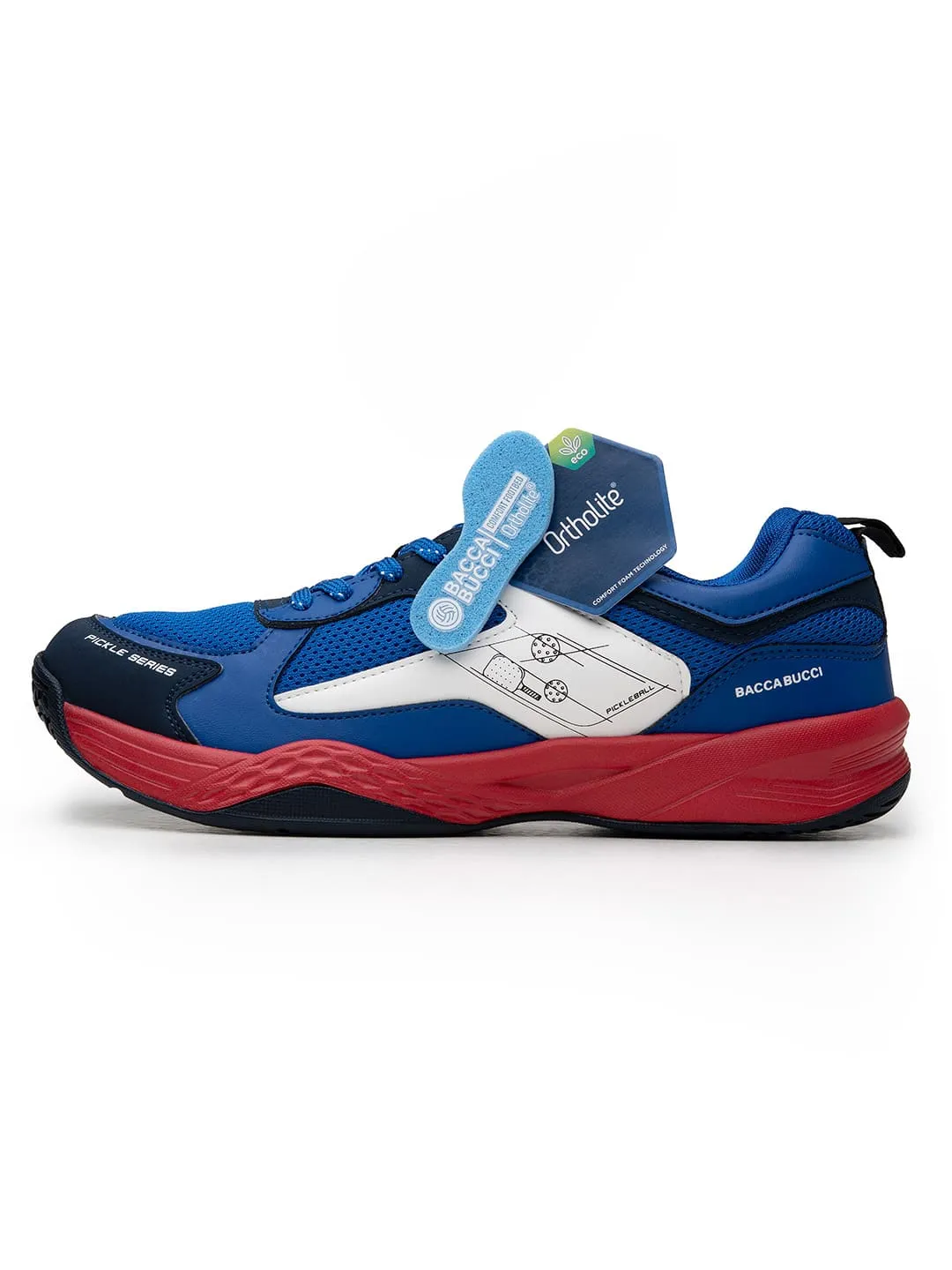 Bacca Bucci Pickle Series Court Sneakers with OrthoLite Eco Insoles Family Time Comfort Platform