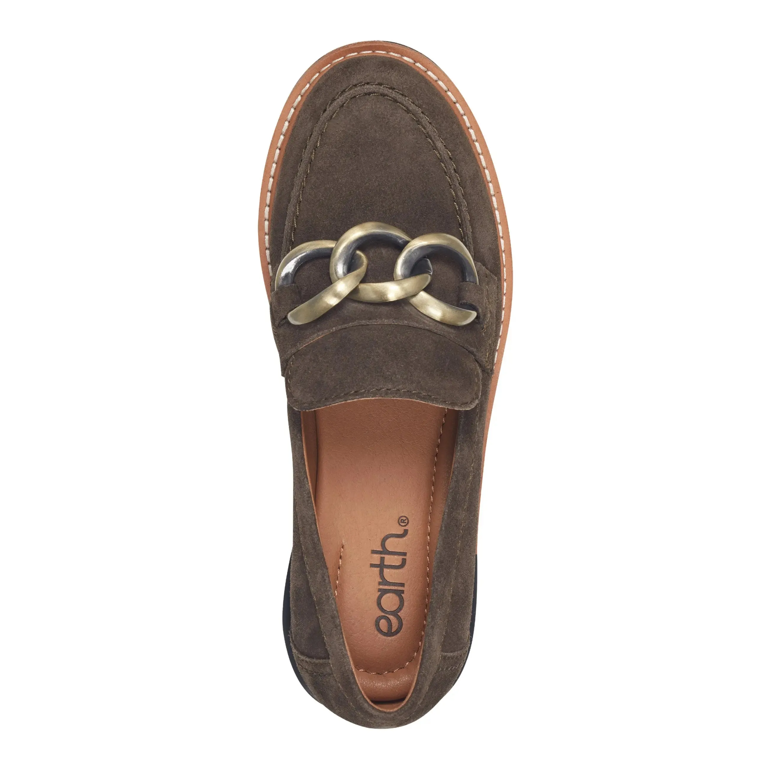 Zalor Round Toe Lug Sole Casual Slip-on Loafers Synthetic Upper Adult Ease