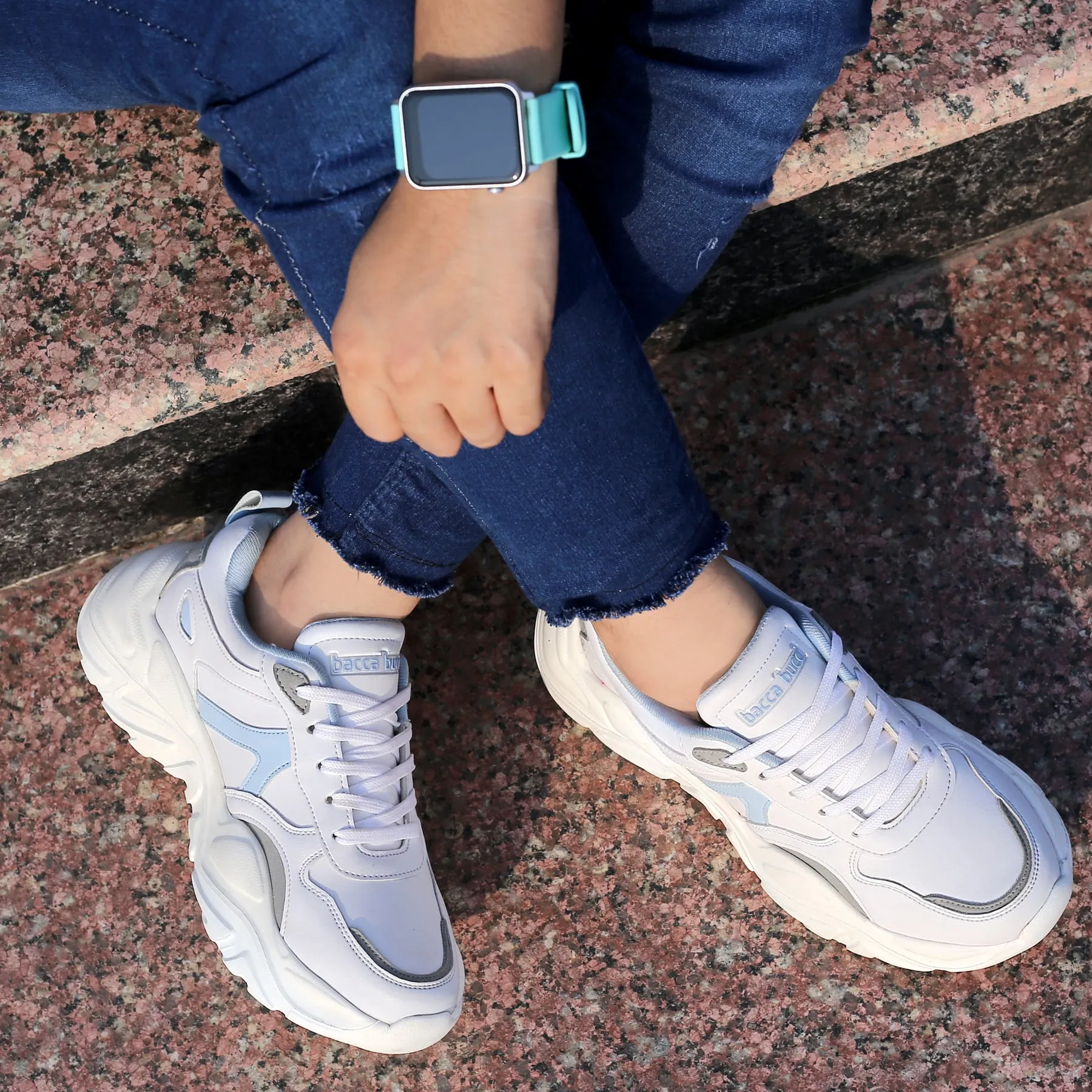 spring fresh Neo Pop Bacca Bucci HARPER Low-top Platform Chunky Fashion Sneakers For Women