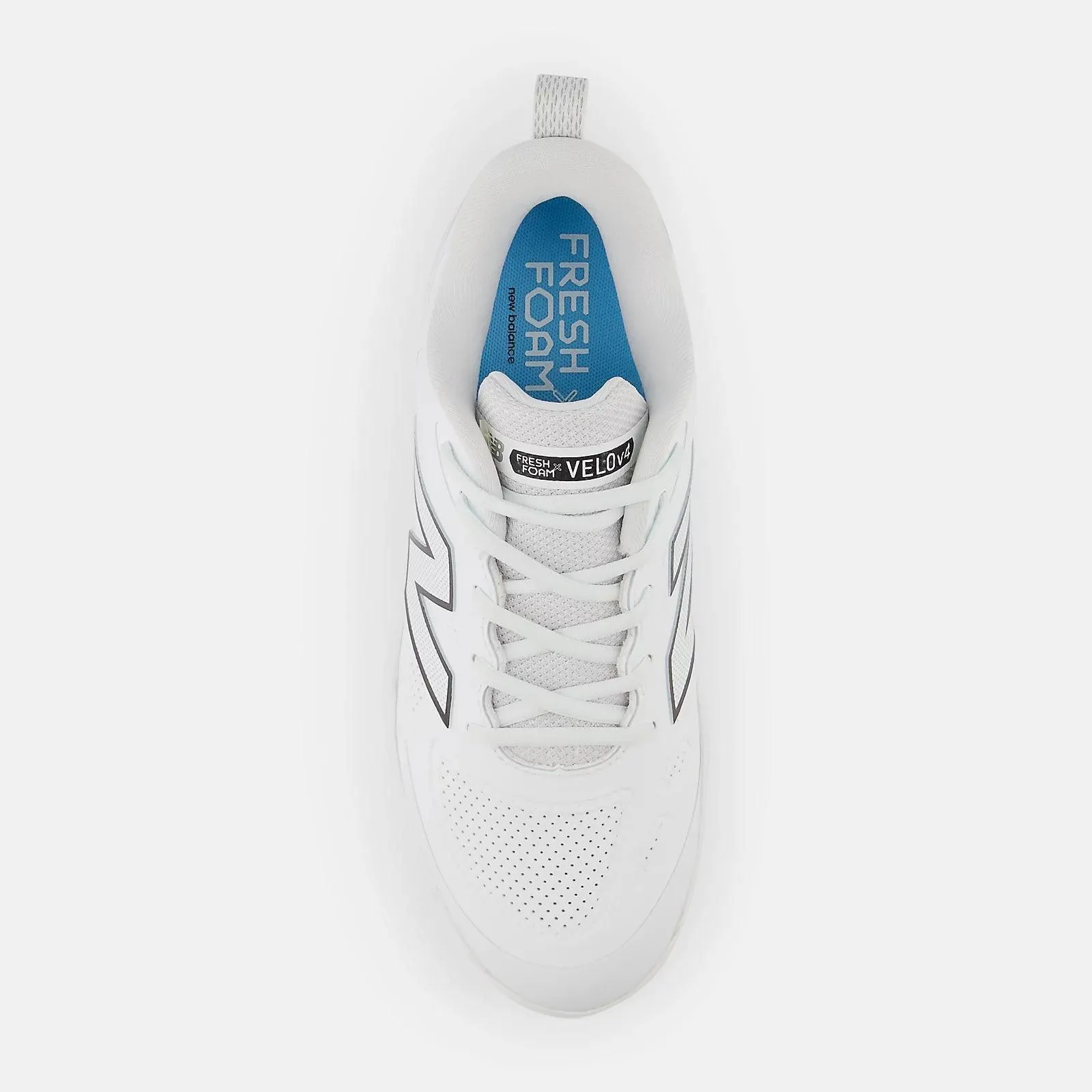 Mono Style Feather Light Urban Stroll New Balance Women's Fresh Foam X Velo v4 Metal Fastpitch Softball Cleats - Synthetic White  SMVELOS4