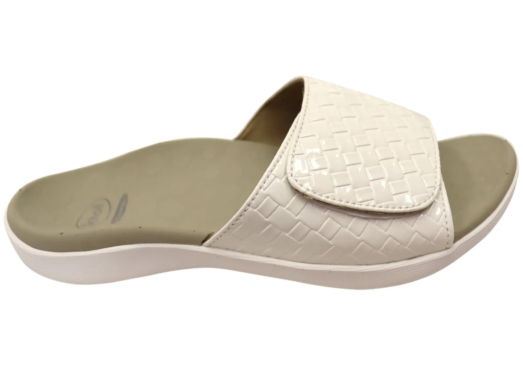 Scholl Orthaheel Samos II Womens Comfortable Supportive Slides Sandals Daily Relax