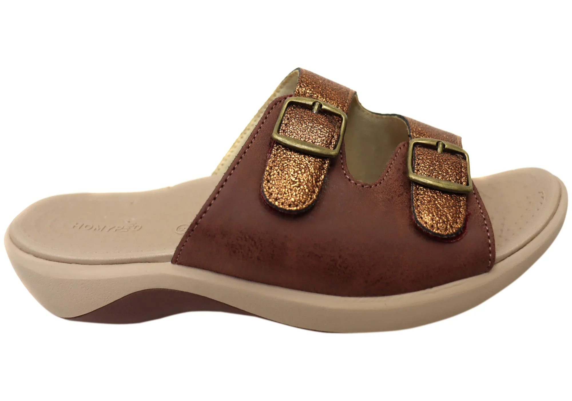 Homyped Womens Niche Comfortable Supportive Slides Sandals Sporty Design