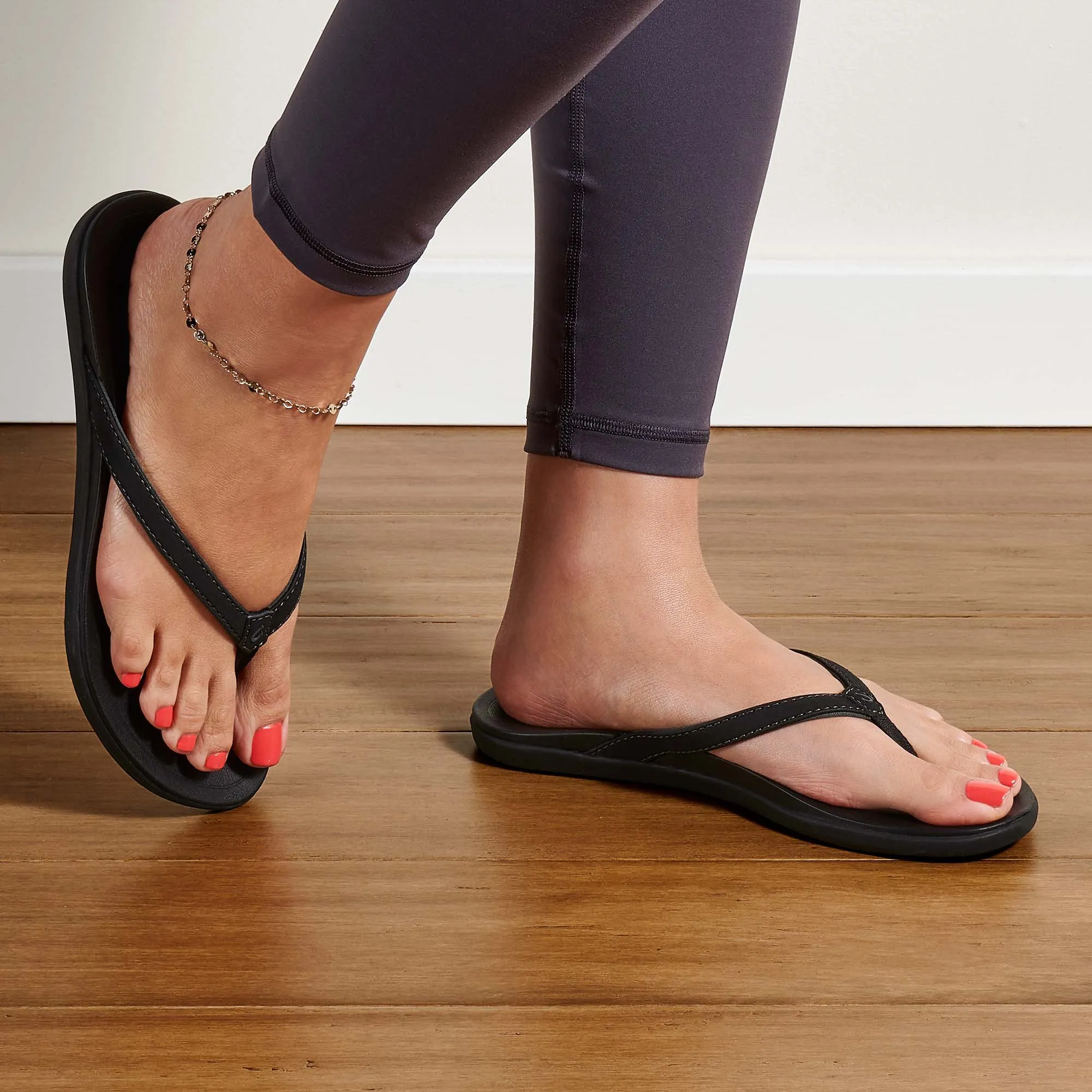 Sleek Vacation Sandals Light Trail Hopio - Onyx