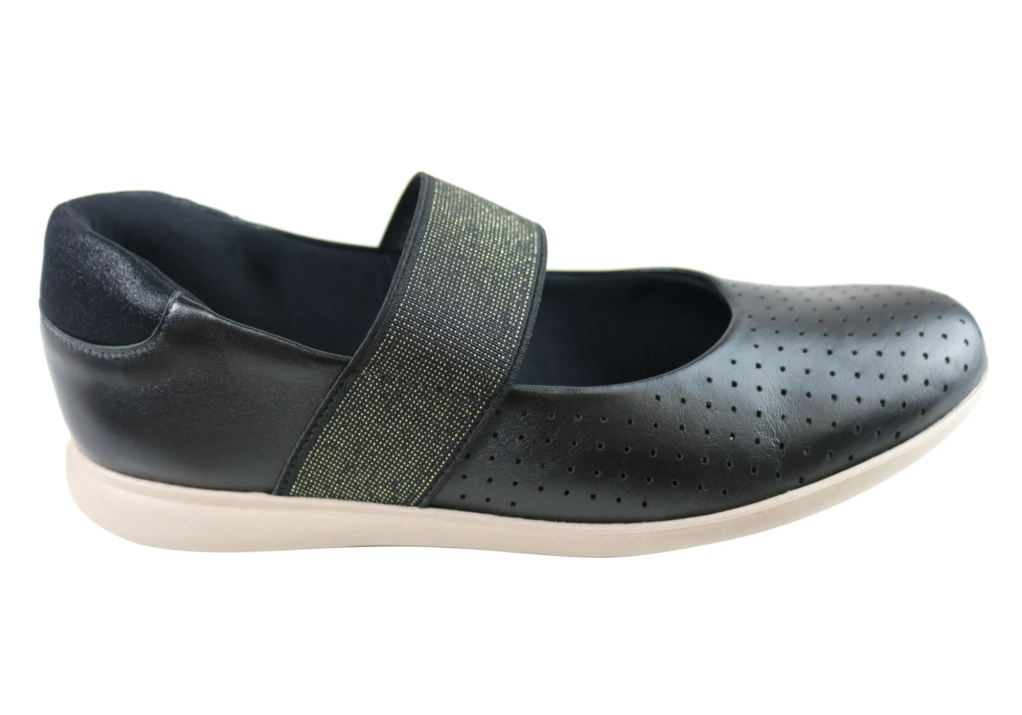 Usaflex Cecilia Womens Comfortable Leather Shoes Made In Brazil Simple Fit