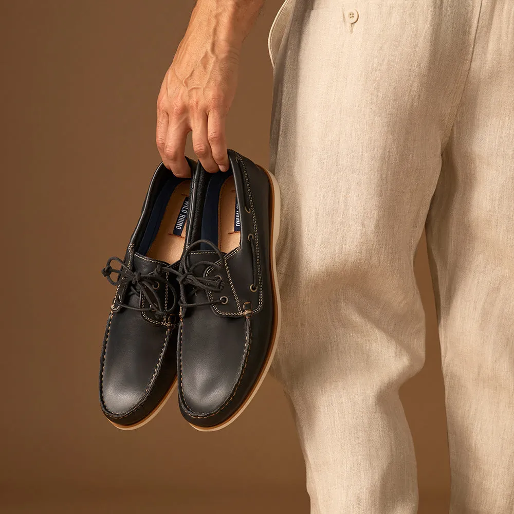 Range Jog Trip Pic Byron Boat Shoes Navy