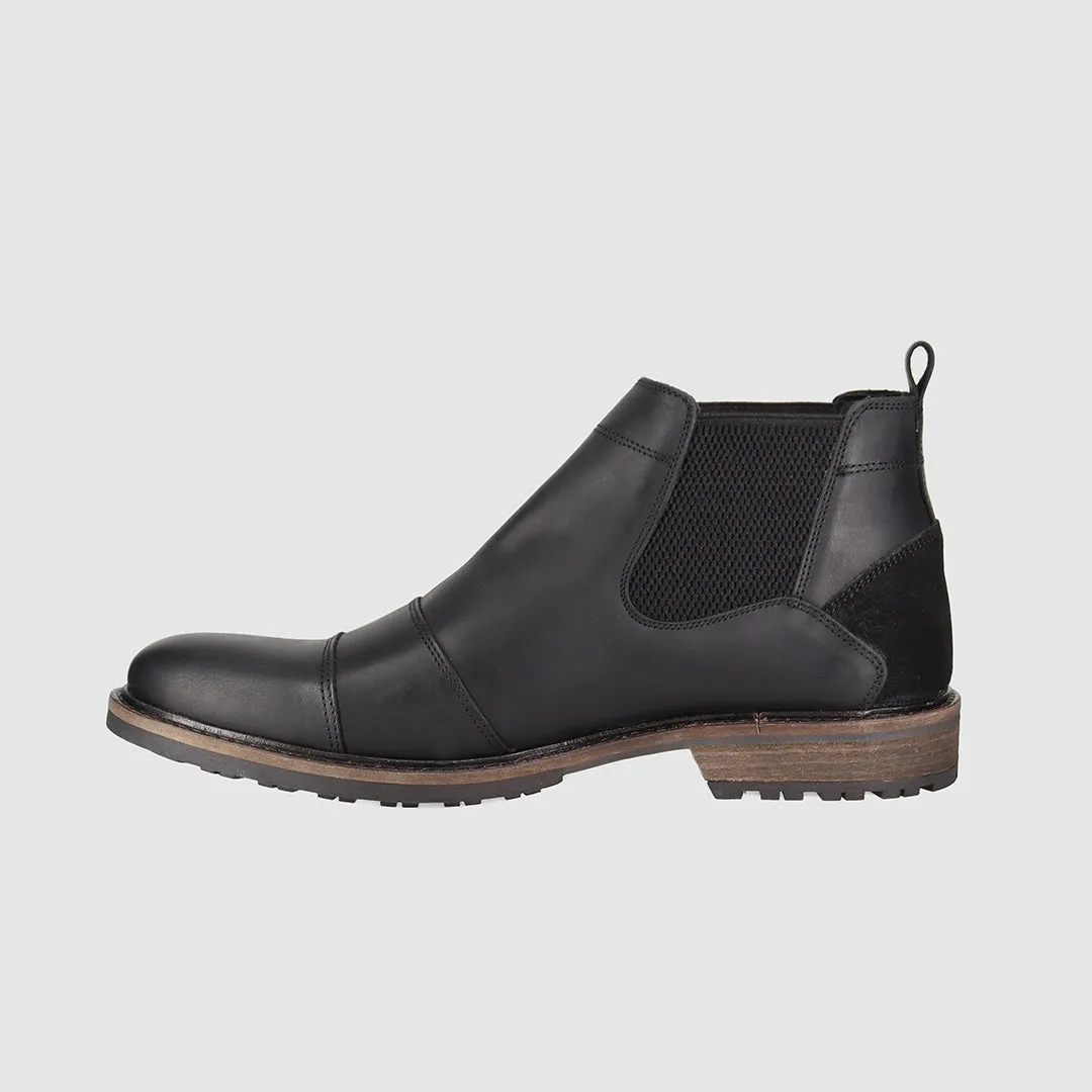 Bridge Chelsea Boots Black Feather Light Windy Weather Protective Finish Morning Walk