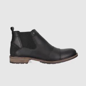compression Bridge Chelsea Boots Black