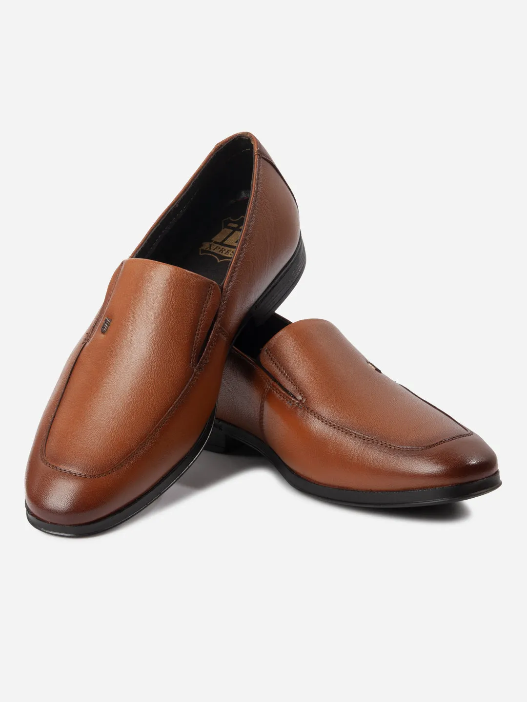 Men's Tan Regular Toe Slip On Formal (ID6114) Smart Shade Winter Heat