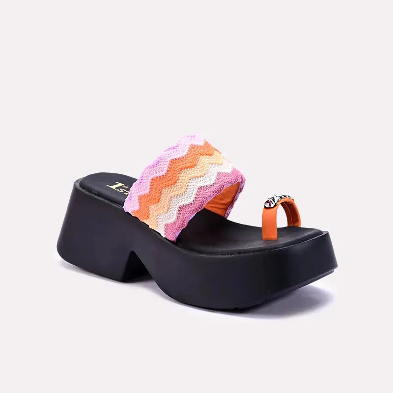 Sheridan Orange Chunky Casual Slippers 0412713 Light Step Step Light