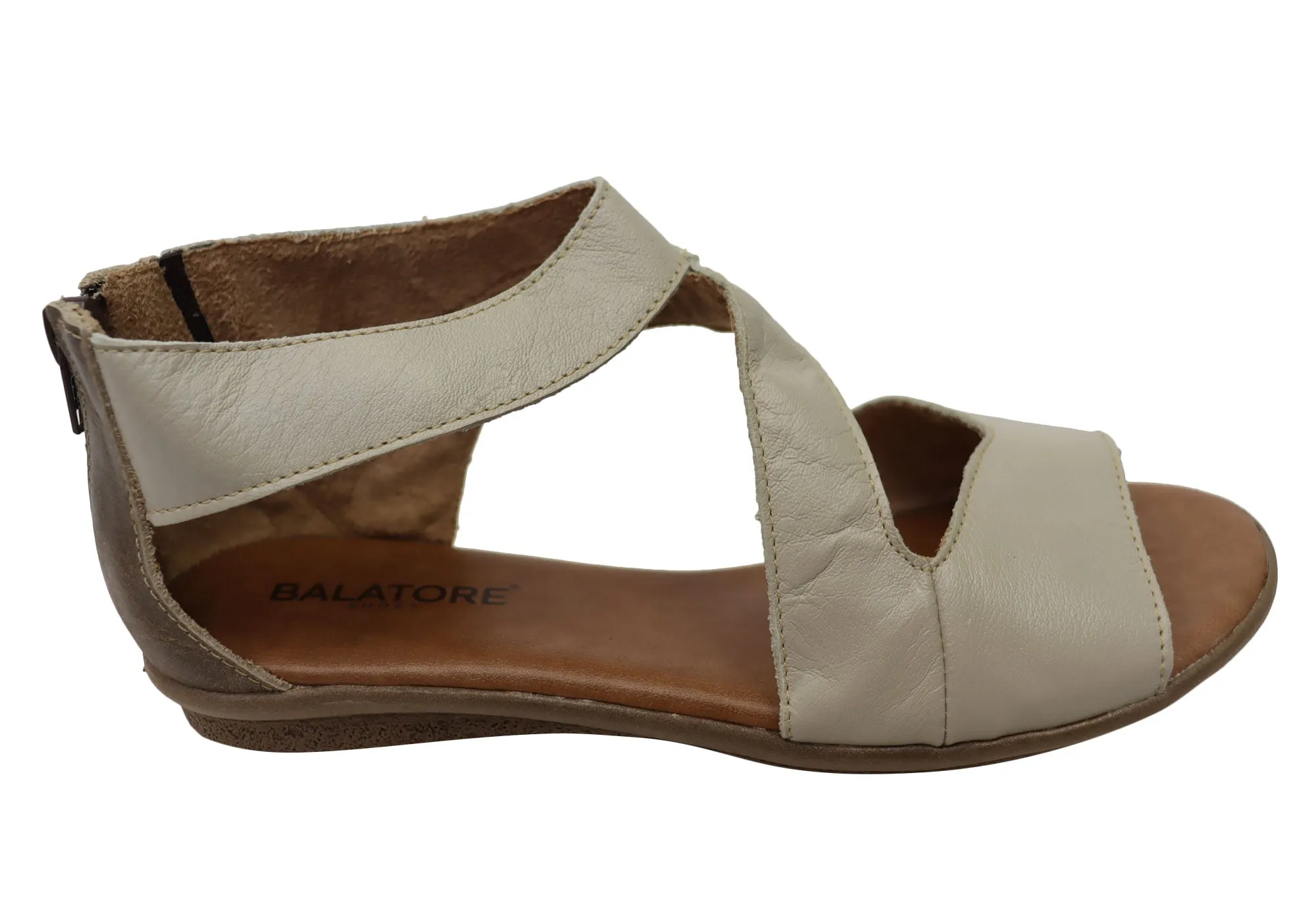 Spring Mood Summer essentials Balatore Donna Womens Comfortable Leather Sandals Made In Brazil