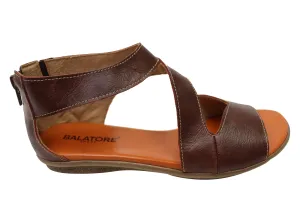 Balatore Donna Womens Comfortable Leather Sandals Made In Brazil Calm Walk